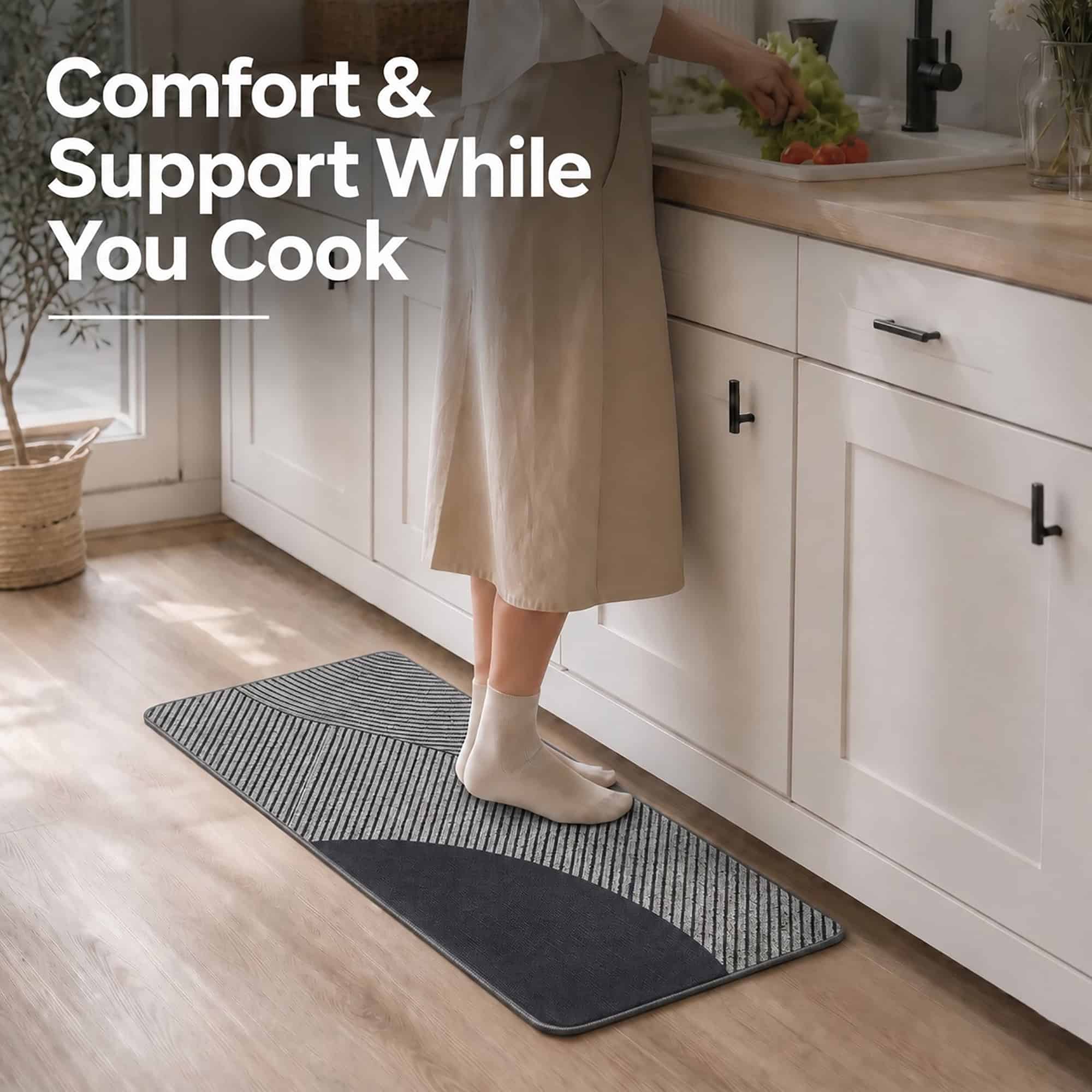 evideco-home-accessories-tapis-cuisine-gris-g-om-trique-20x48 image 2