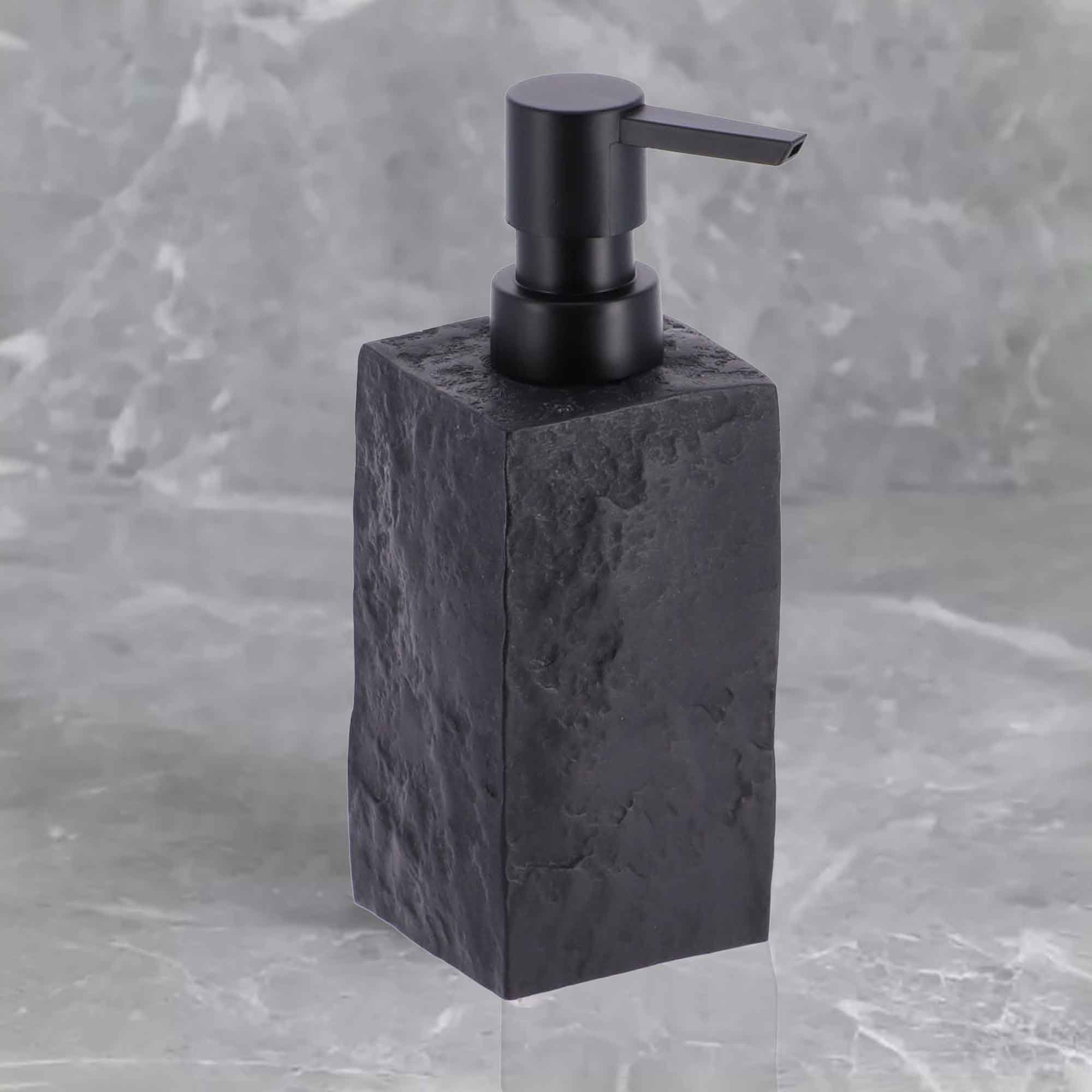 evideco-distributeur-savon-r-sine-noir-effet-pierre-266-ml image 3