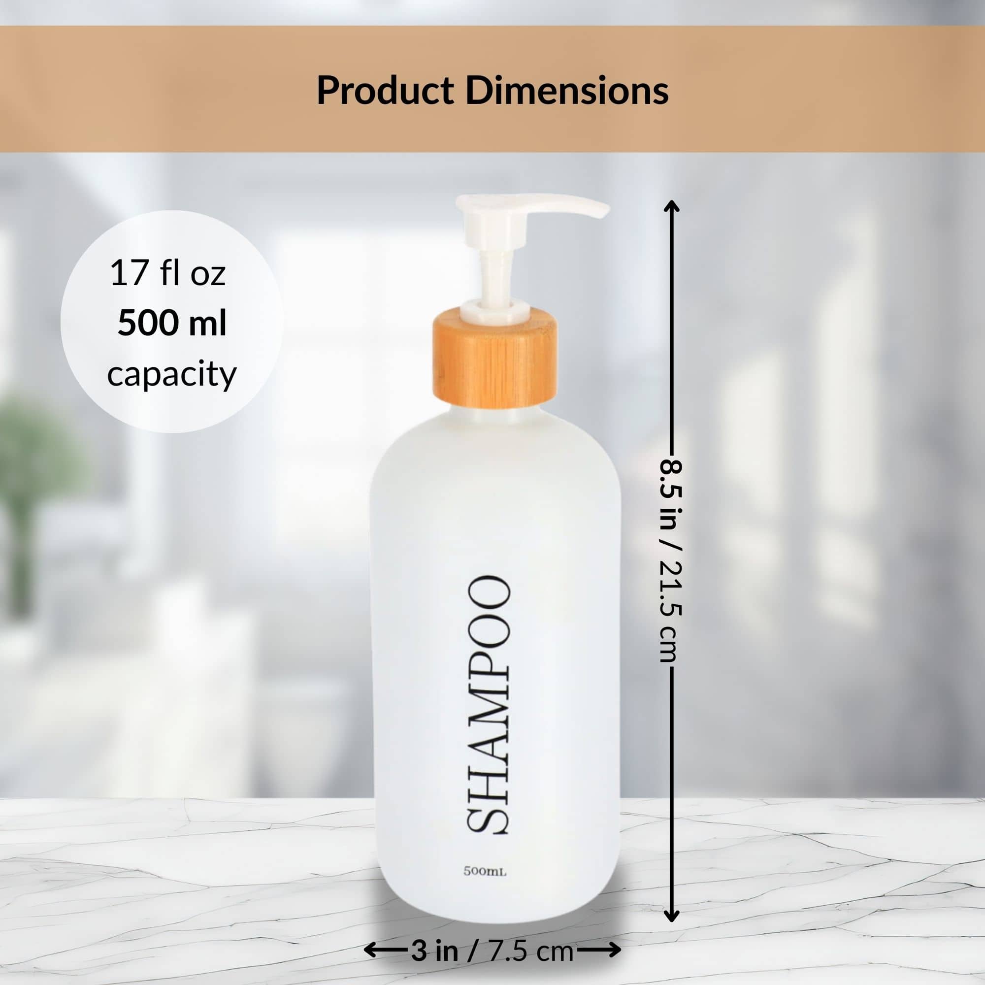 evideco-distributeur-savon-blanc-mat-500-ml-bambou image 6