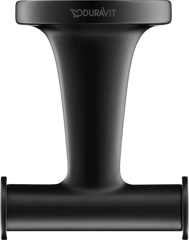 duravit-starck-t-crochet-double-noir-mat-0099304600 image 1
