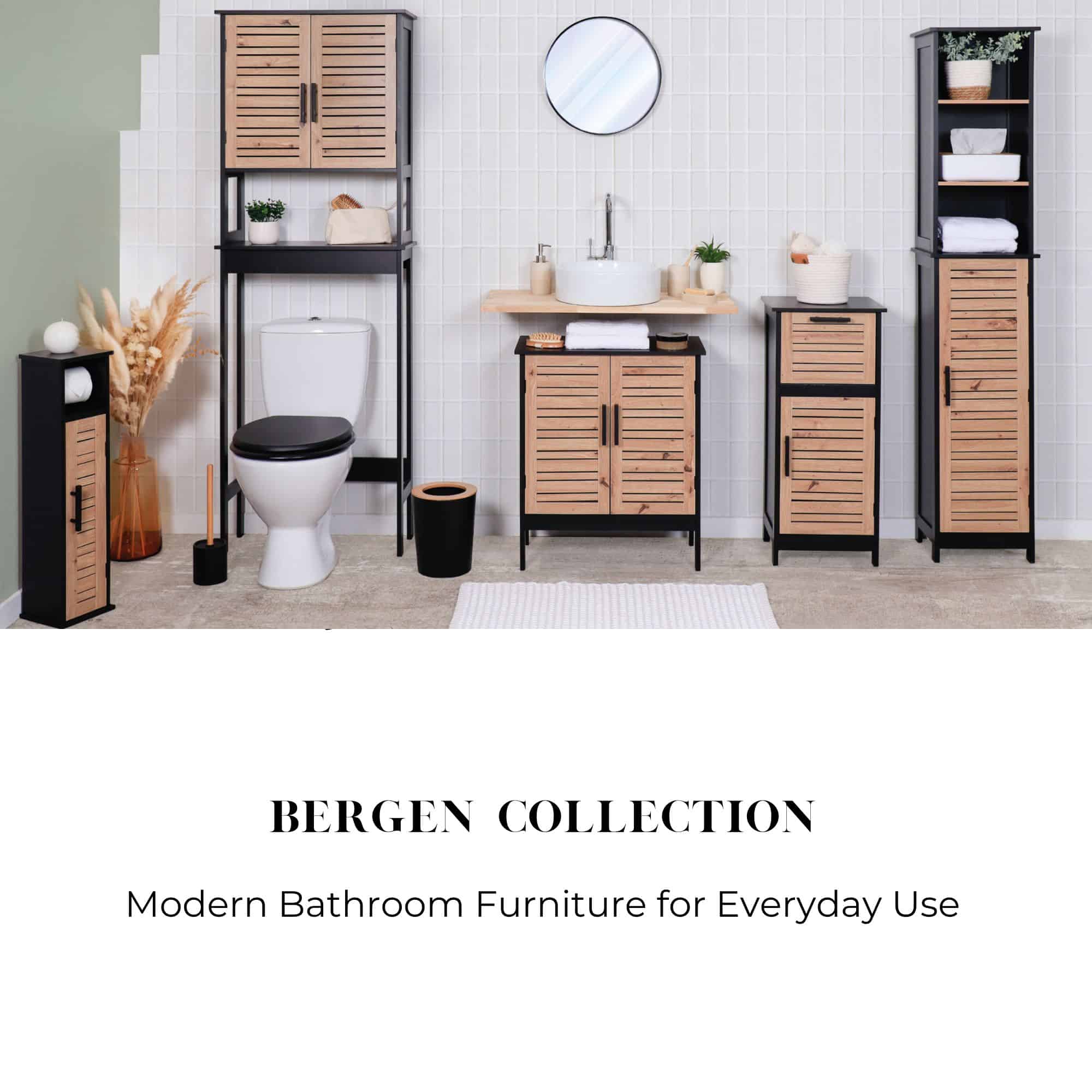 evideco-meuble-wc-noir-marron-bergen-6-rouleaux image 8