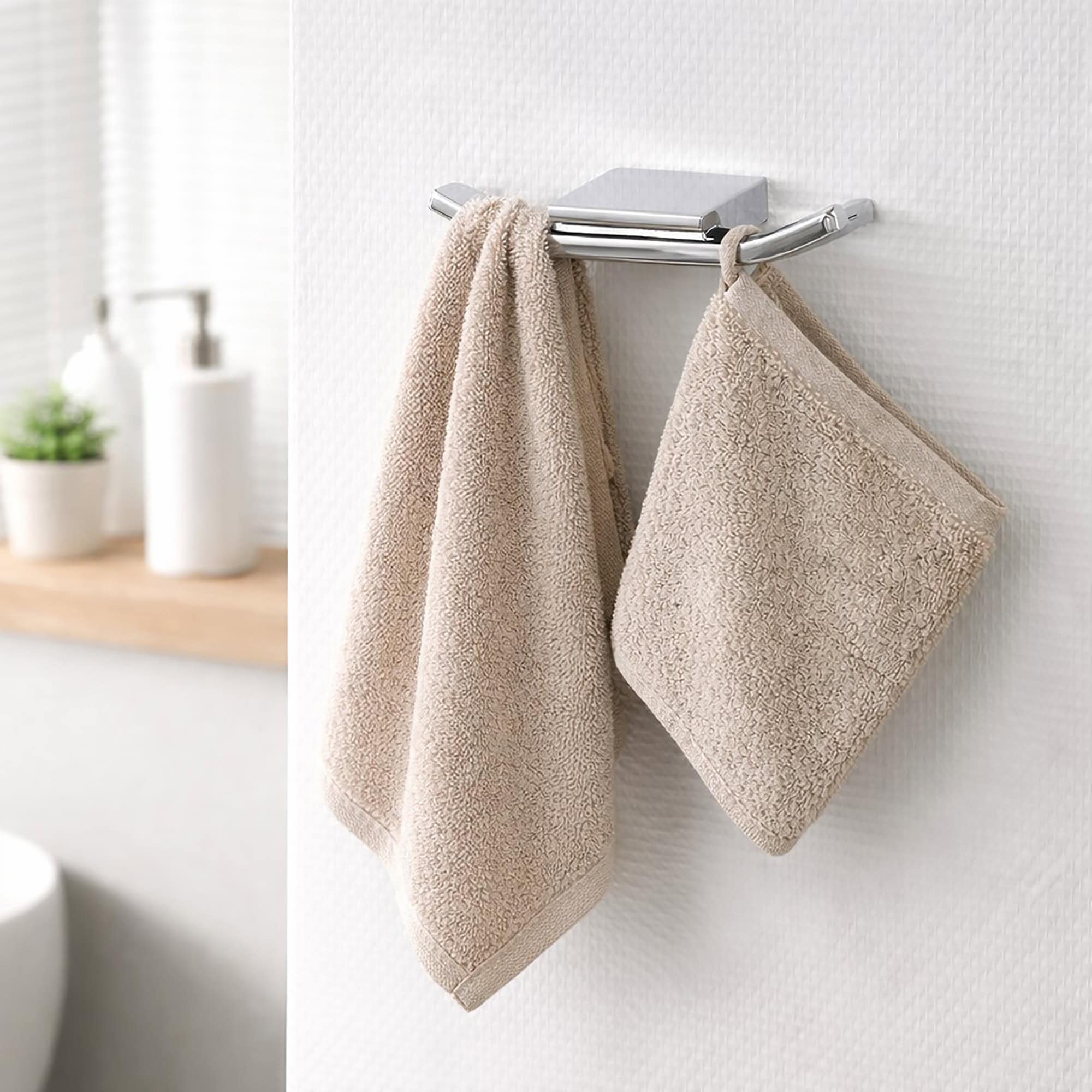 evideco-crochet-mural-double-salle-de-bain-porte-serviette image 2