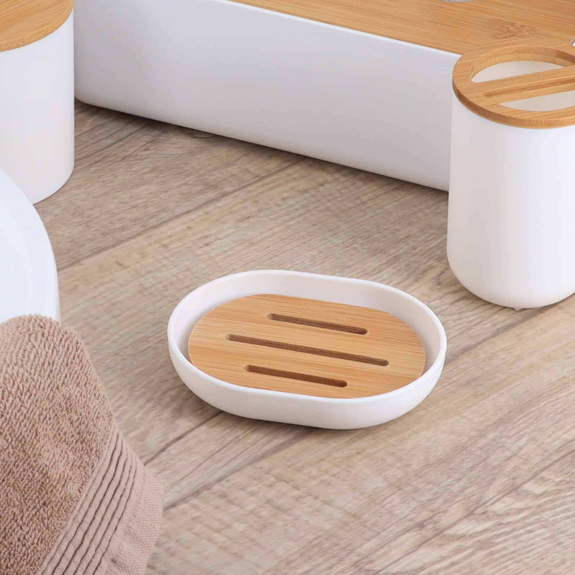 evideco-bathroom-accessories-porte-savon-blanc-padang-bambou image 4