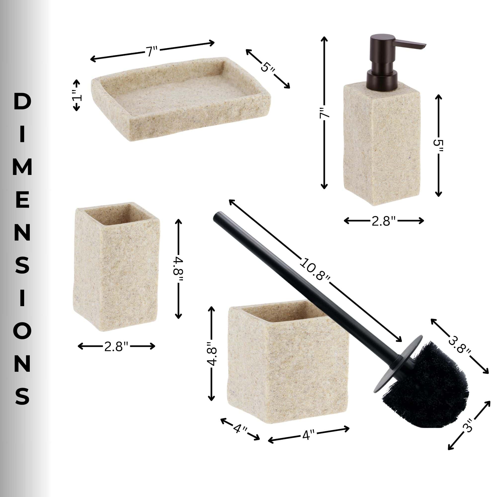 evideco-bathroom-accessories-set-salle-de-bain-effet-pierre-4-pi-ces image 4