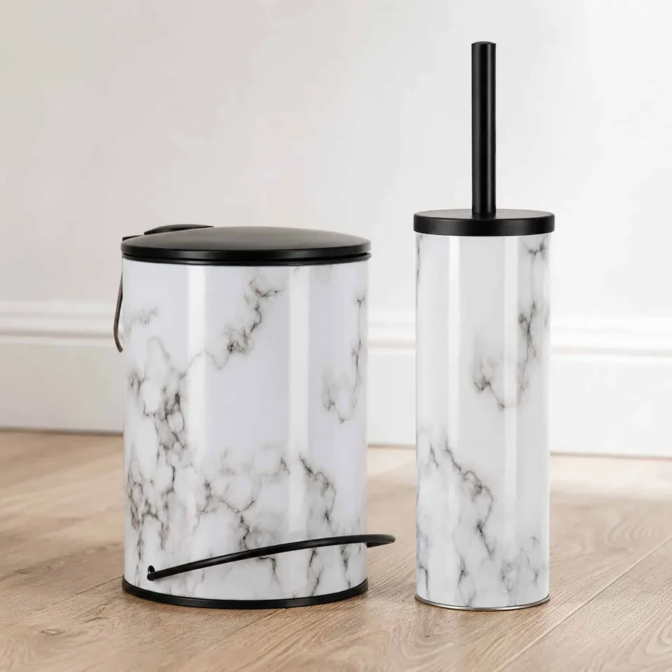 evideco-carrara-noir-ensemble-salle-de-bain-marbre-2-pi-ces image 1