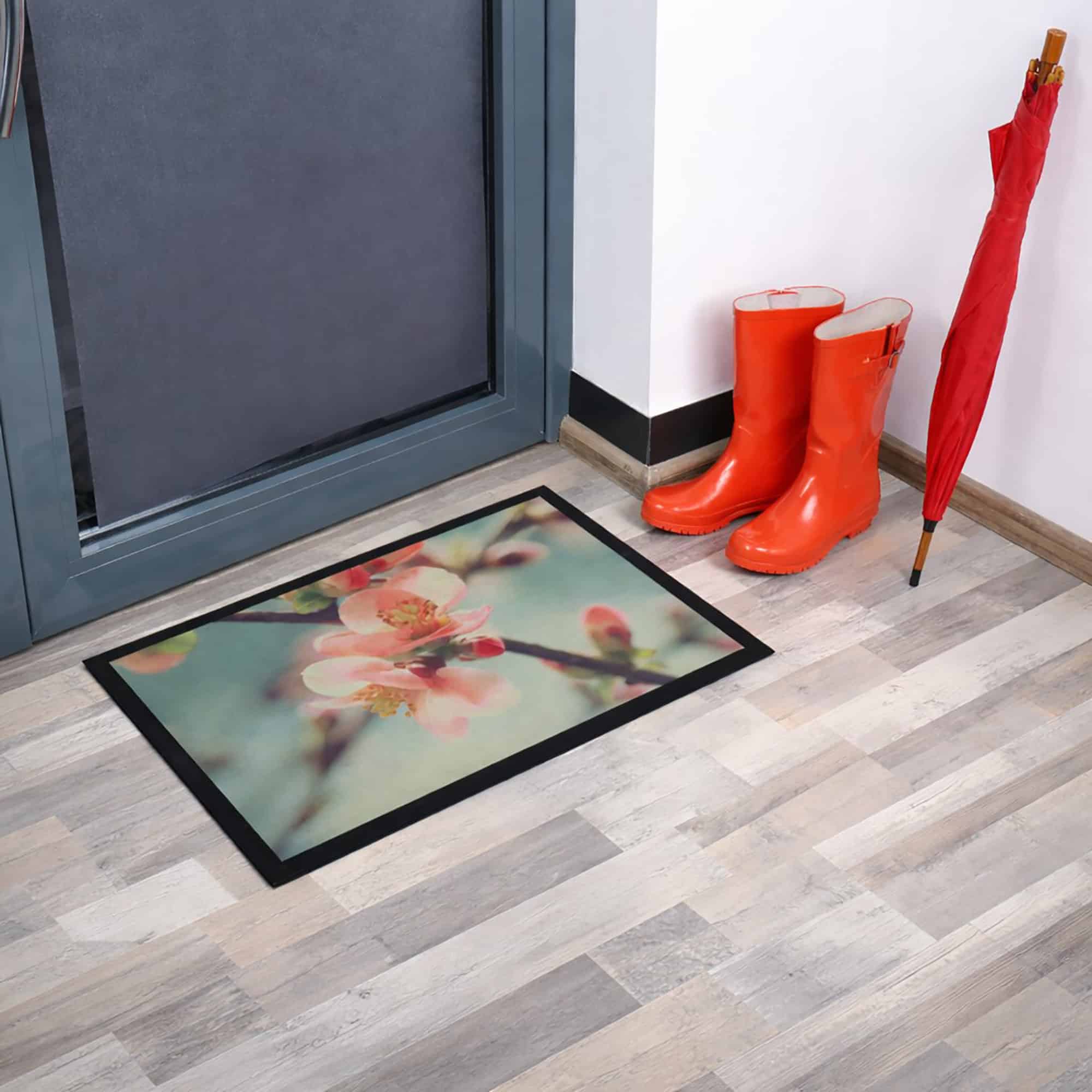 evideco-paillasson-int-rieur-fleur-rose-61x41-cm-tapis-entr-e image 6