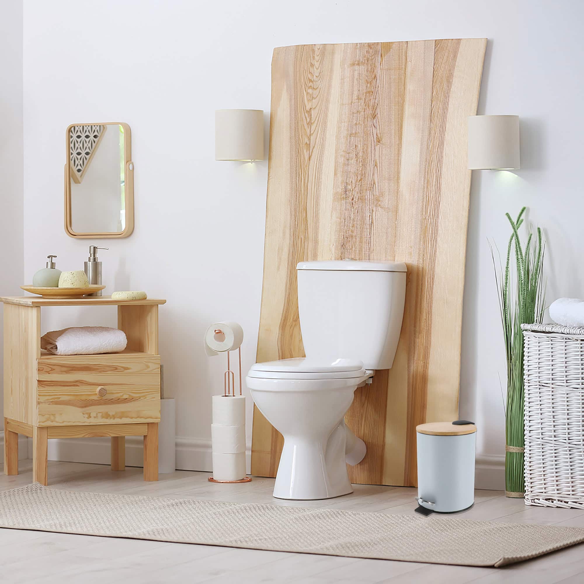 evideco-toilet-seats-poubelle-salle-de-bain-bleu-clair-2-5-l-bambou image 3