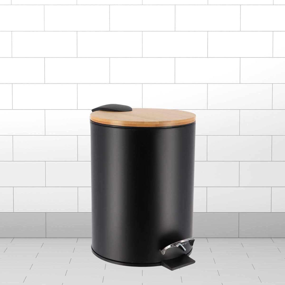 evideco-set-salle-de-bain-noir-bambou-6-pi-ces-accessoires image 5