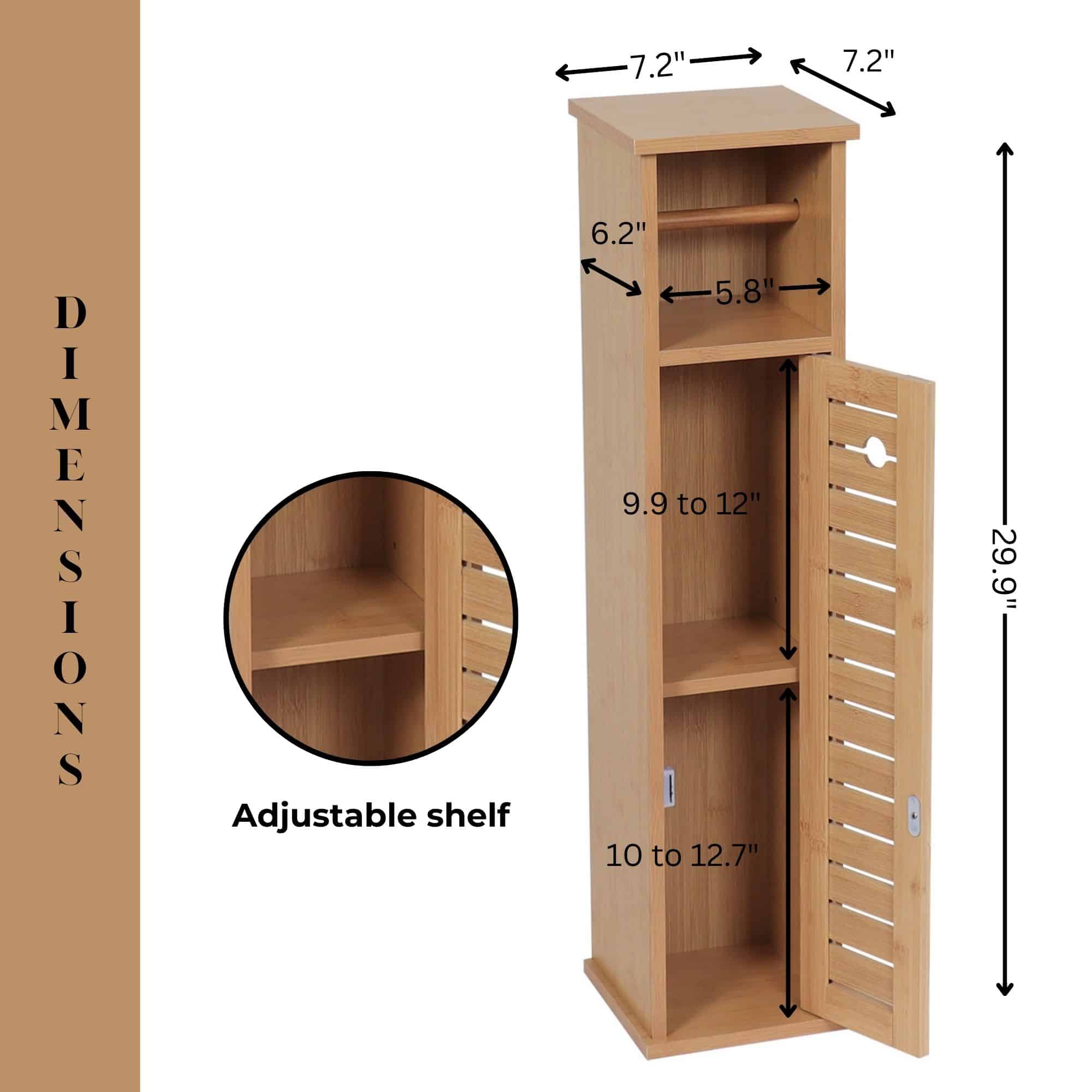 evideco-trinidad-meuble-wc-naturel-6-rouleaux-avec-distributeur image 4