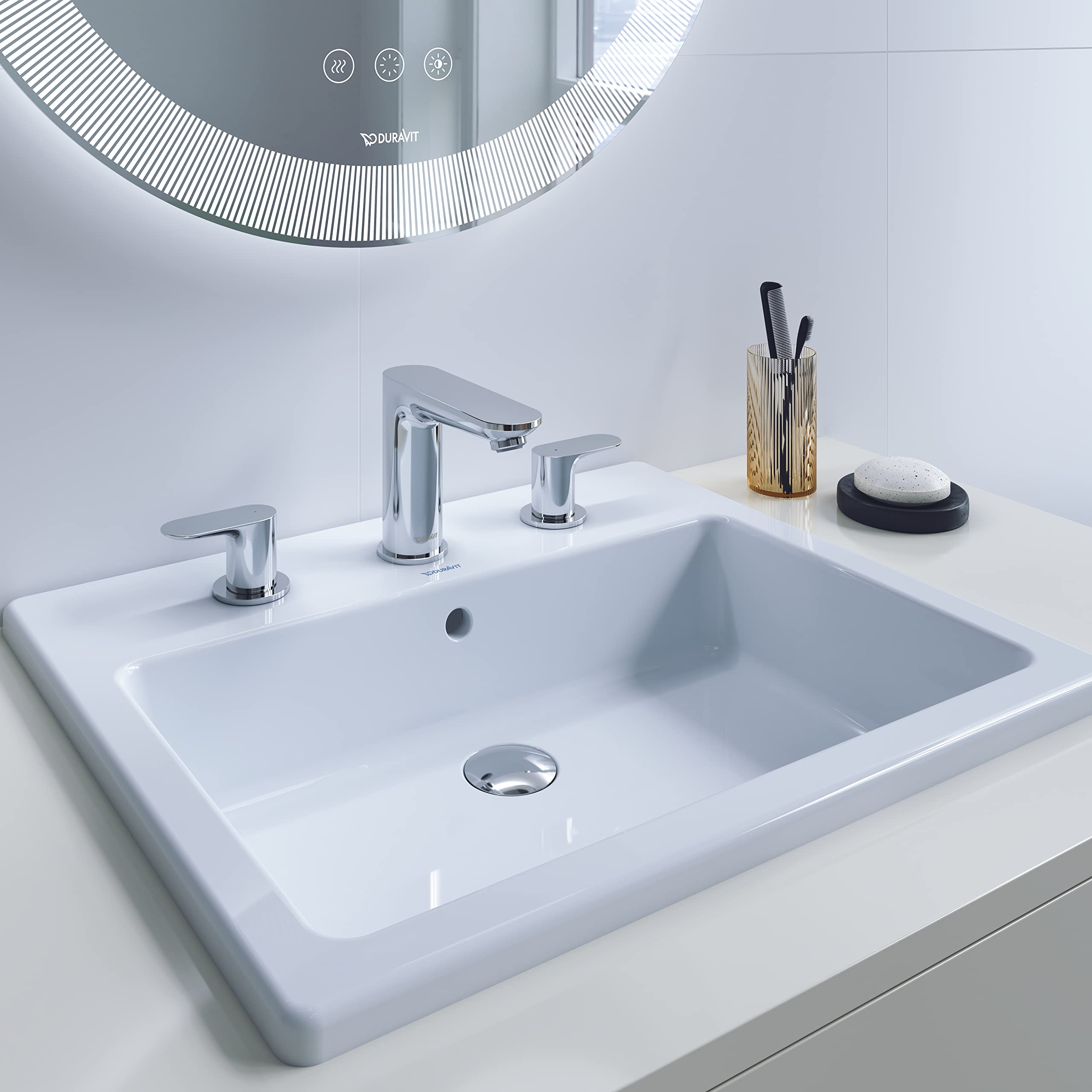 duravit-wave-wa1060005070-robinet-lavabo-3-trous-inox-bross image 2