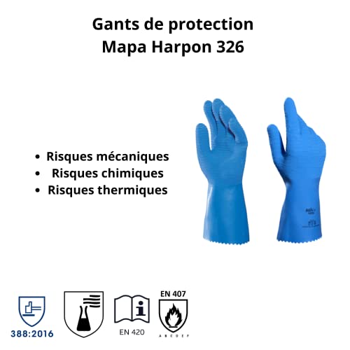 mapa-harpon-326-gants-latex-bleu-taille-6-alimentaire image 7