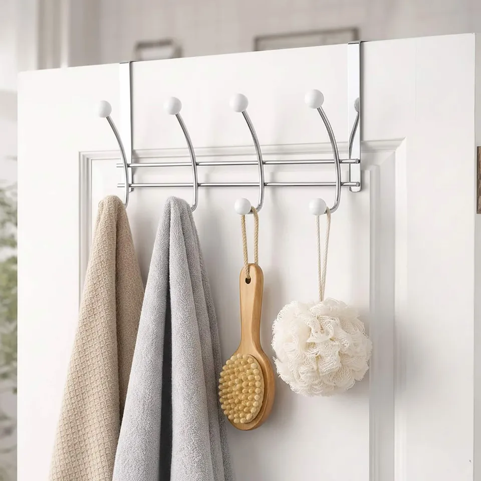 evideco-pat-re-porte-8-crochets-chrome-blanc image 1
