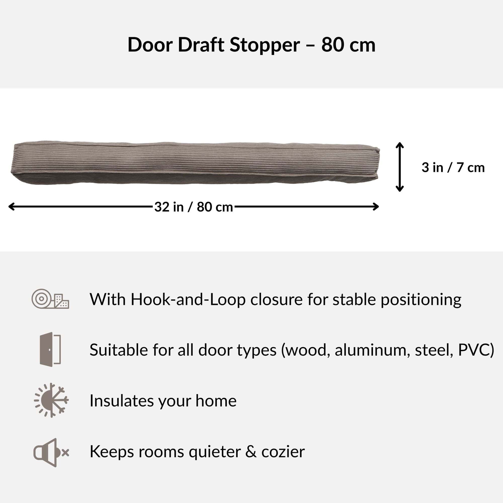 evideco-home-accessories-boudin-de-porte-velours-81-cm-taupe-mist-anti-froid image 3