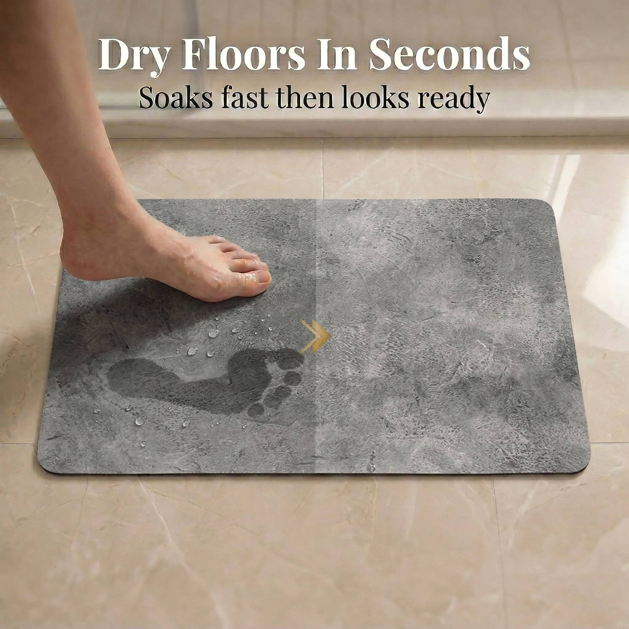 evideco-urban-concrete-tapis-de-bain-gris-60x45-absorbant-antidouche image 2