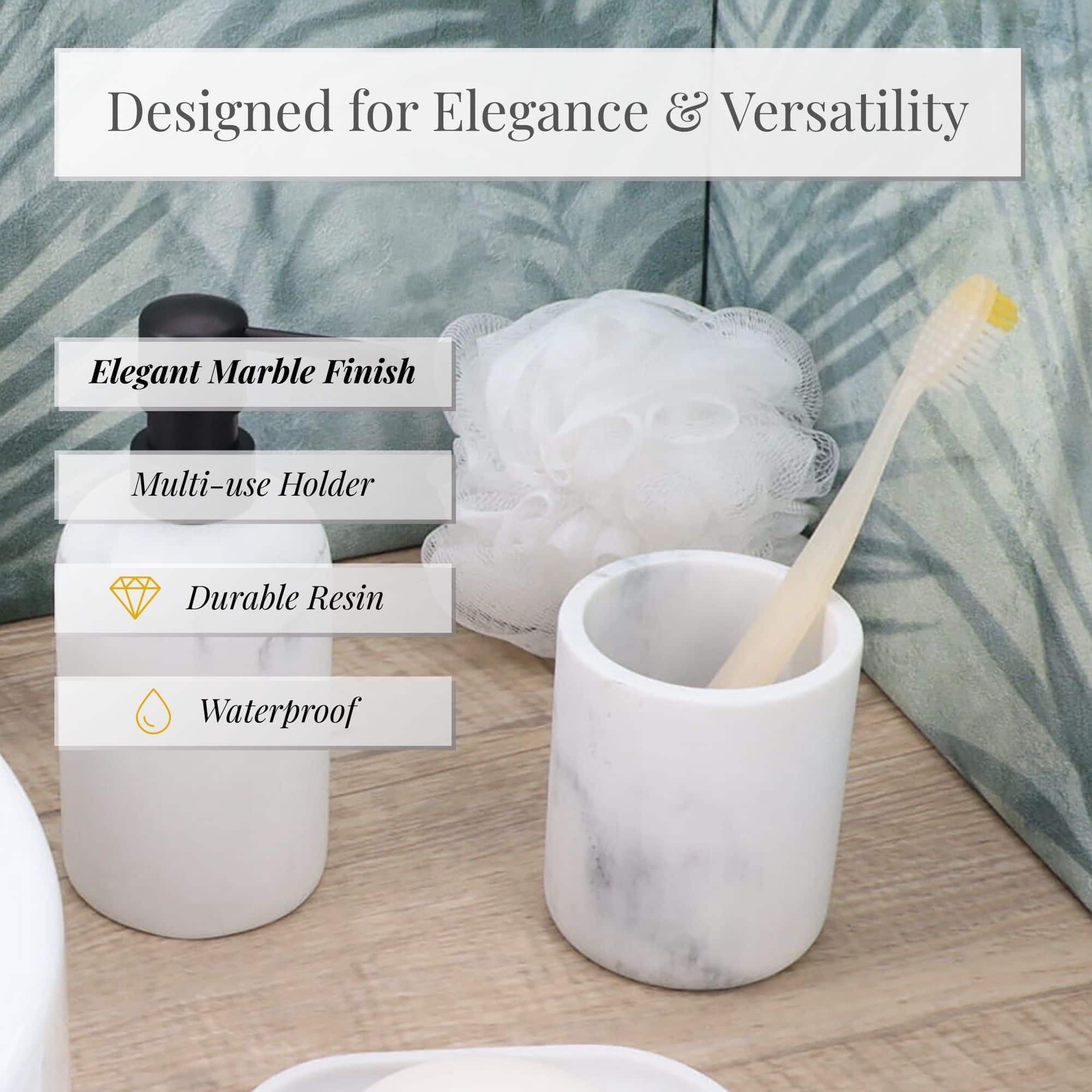 evideco-new-marble-porte-brosse-dents-blanc-marbre-r-sine image 4