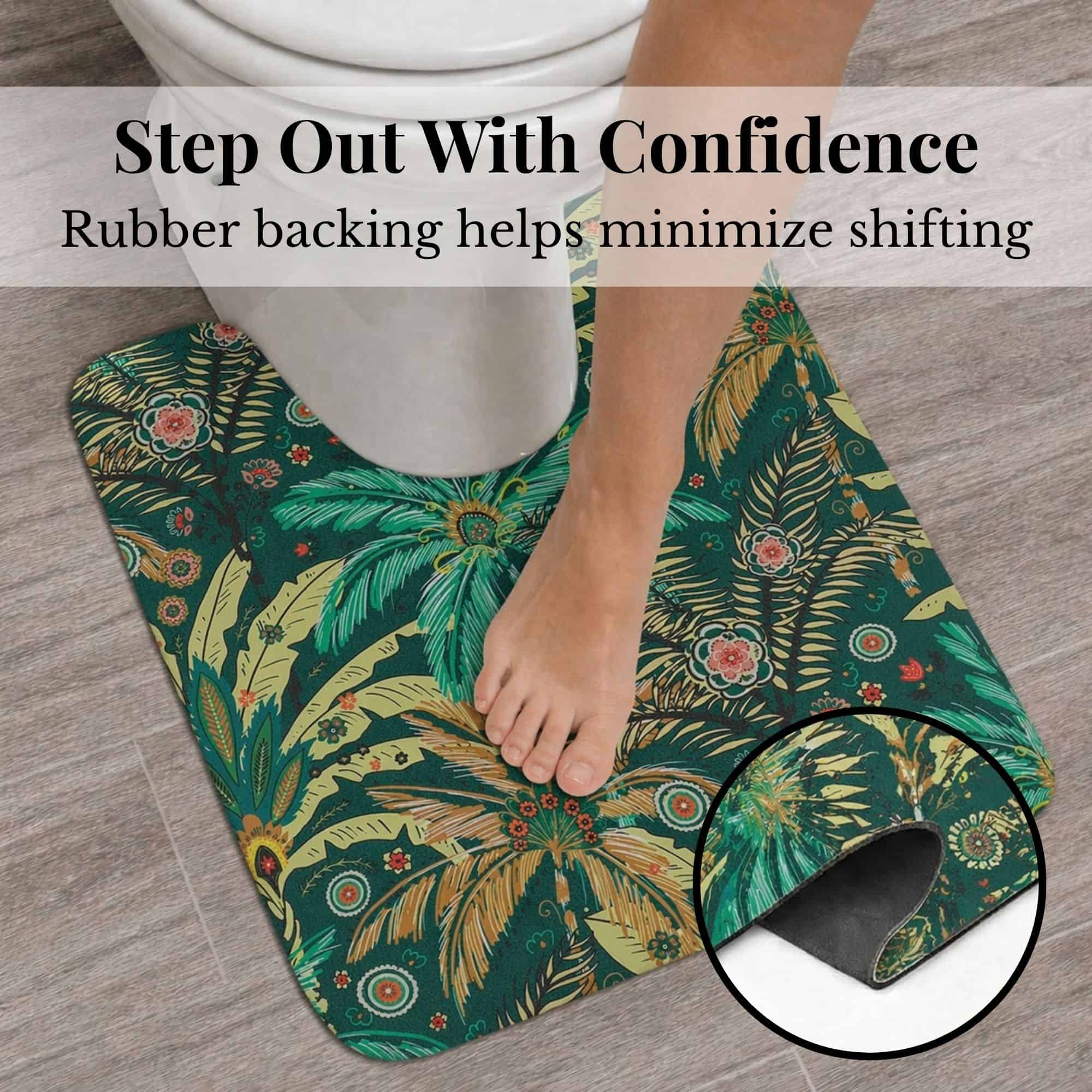 evideco-jungle-bloom-tapis-contour-wc-20x18-floral-antid-rapant image 4