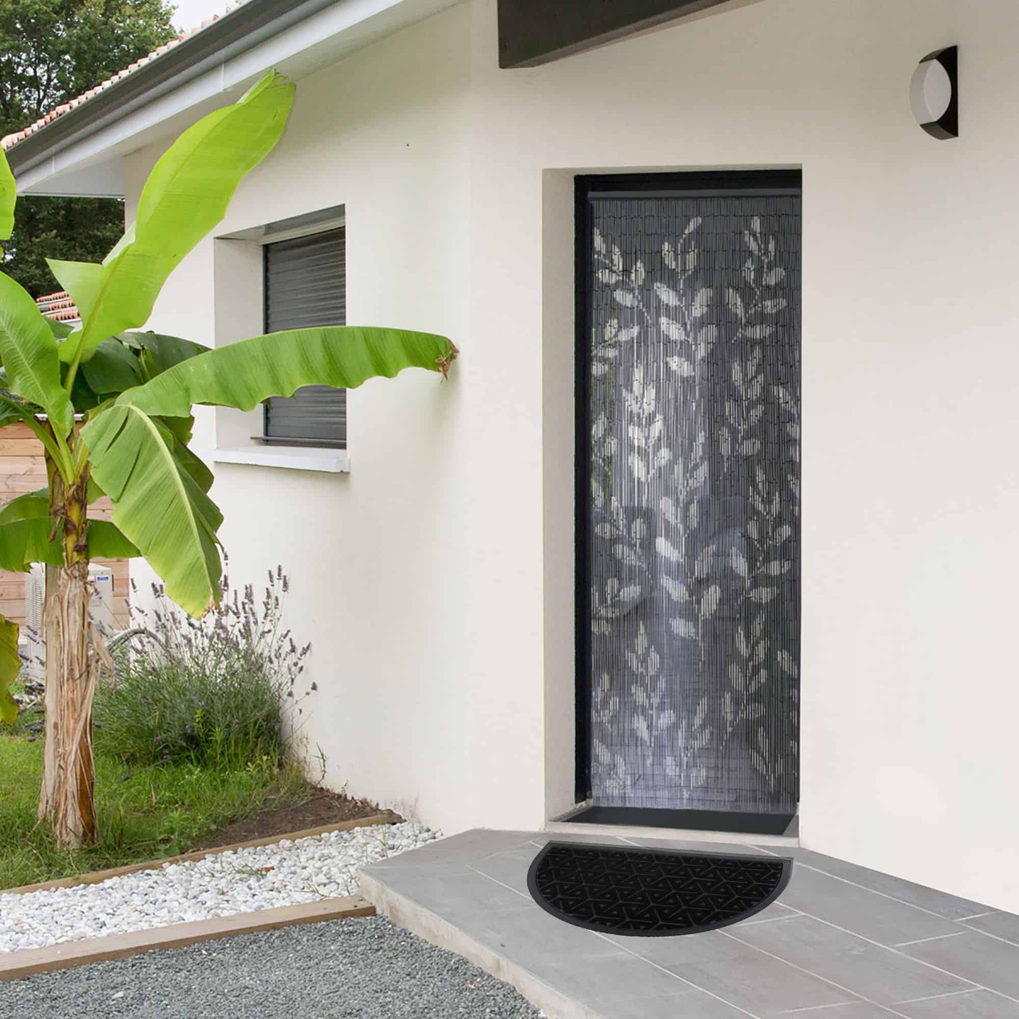 evideco-home-accessories-paillasson-demi-lune-wilson-noir-30x18 image 2
