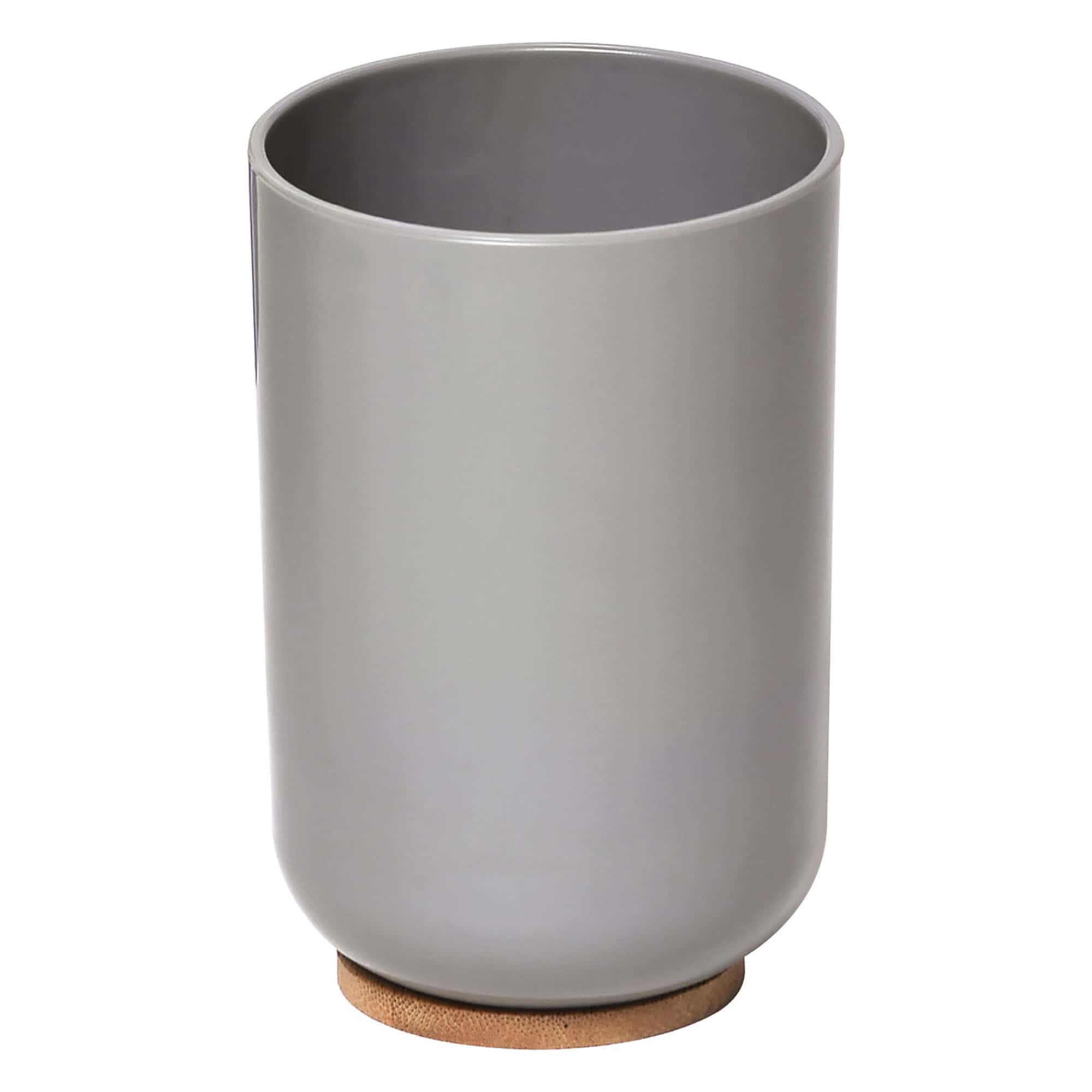 evideco-padang-gobelet-salle-de-bain-gris-bambou-30-cl image 6