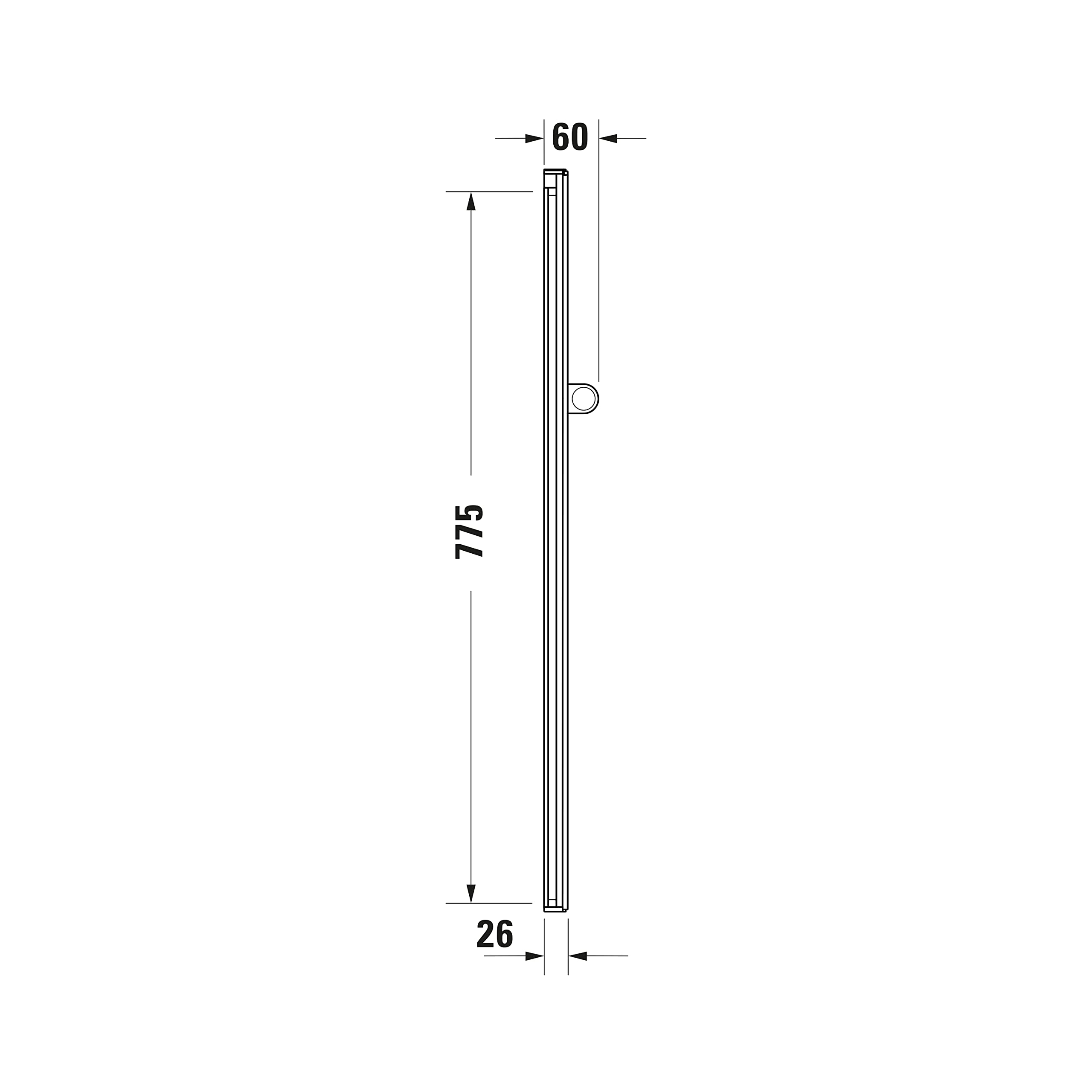 duravit-universal-barre-douche-810mm-chrome-blanc image 5
