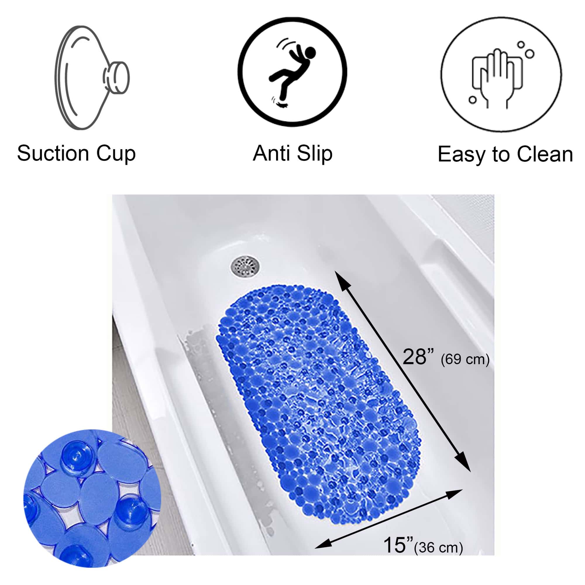 evideco-tapis-de-baignoire-ovale-bulles-bleu-marine-71x38-cm image 3