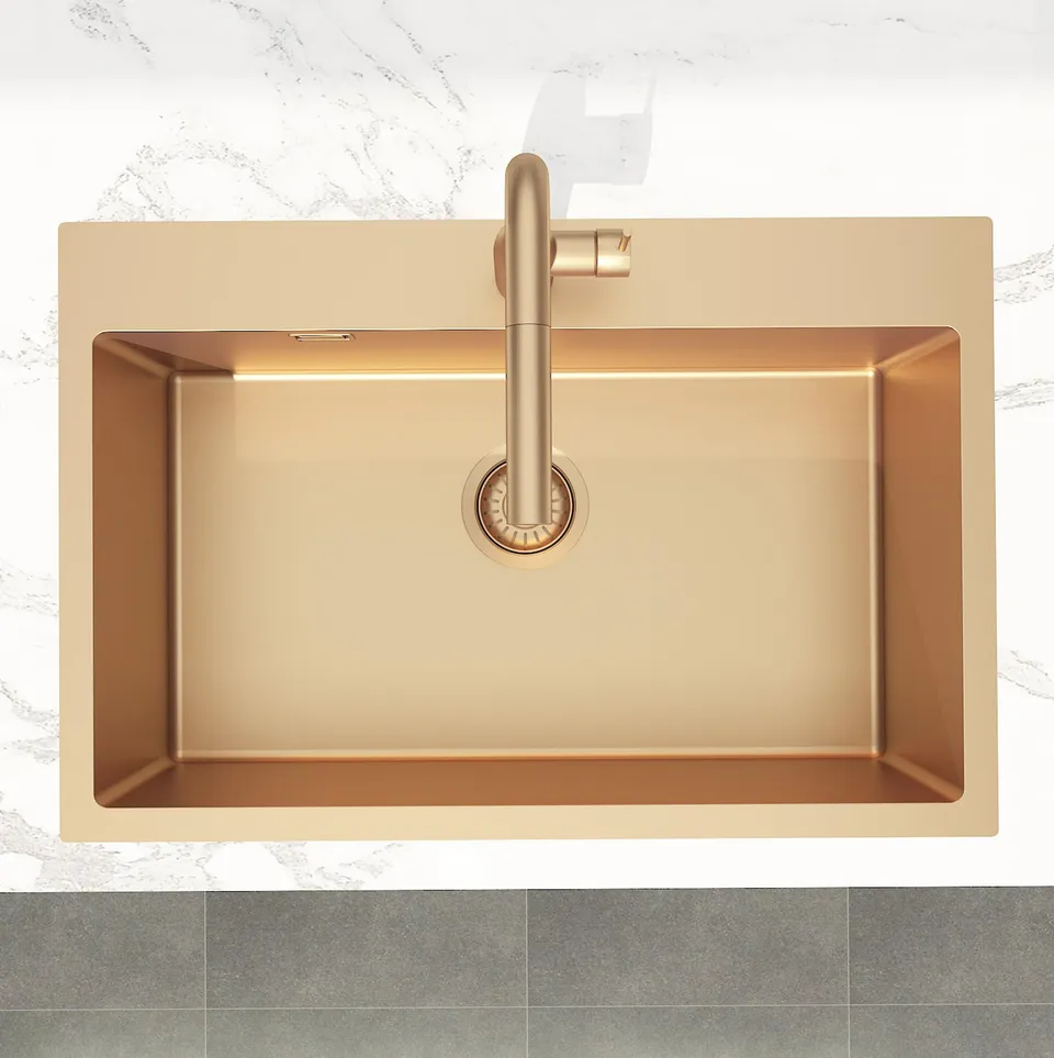 swiss-aqua-timeless-vier-cuisine-inox-1-bac-68x45-cuivre-bross image 1