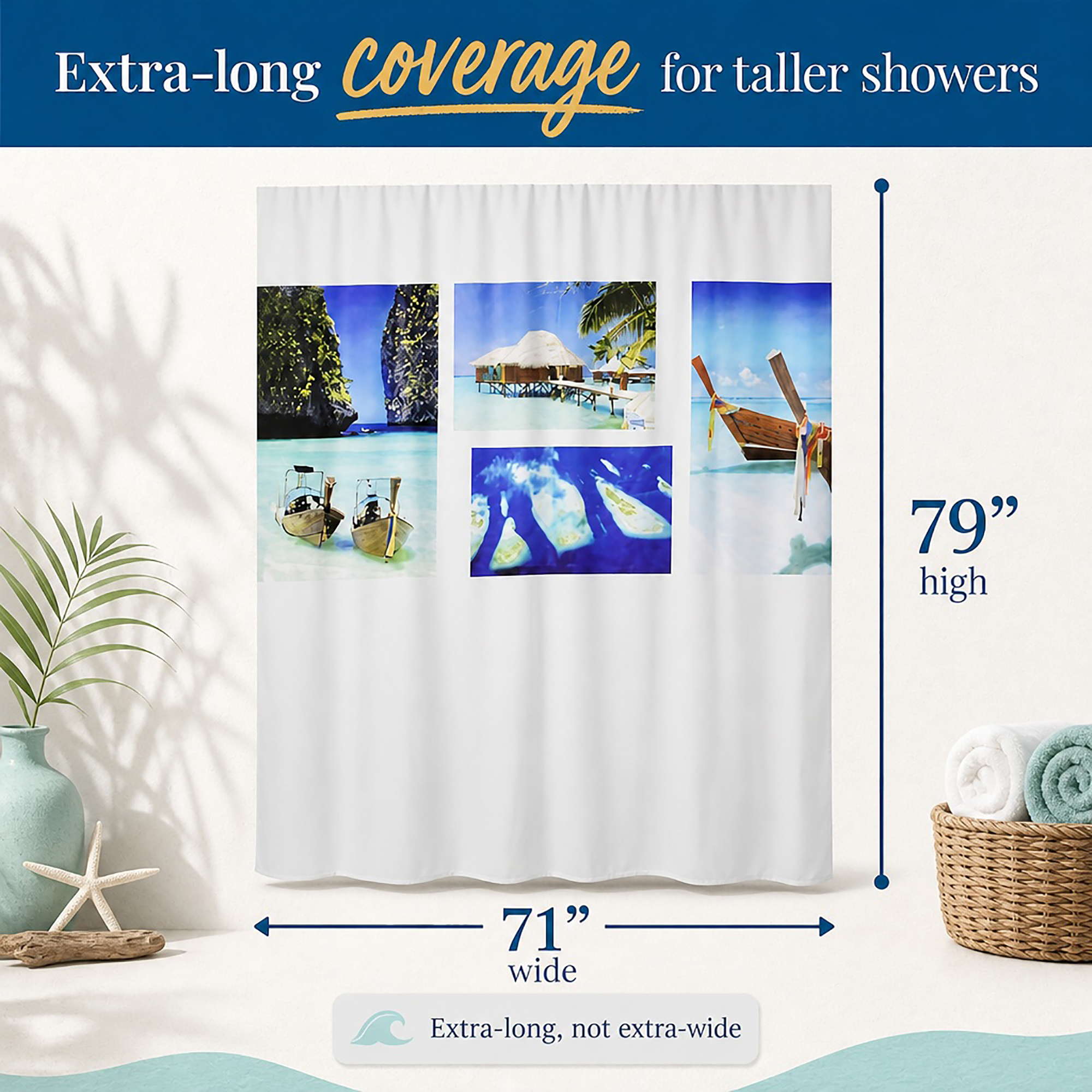 evideco-paradise-rideau-douche-plage-200x180-polyester-long image 4