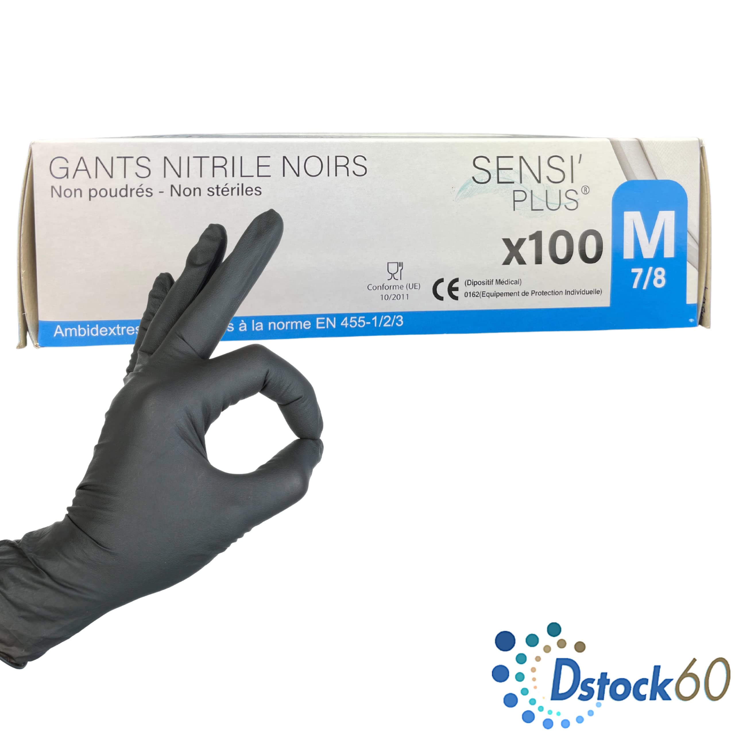 dstock60-sensi-plus-gants-nitrile-noirs-taille-m-bo-te-100 image 4