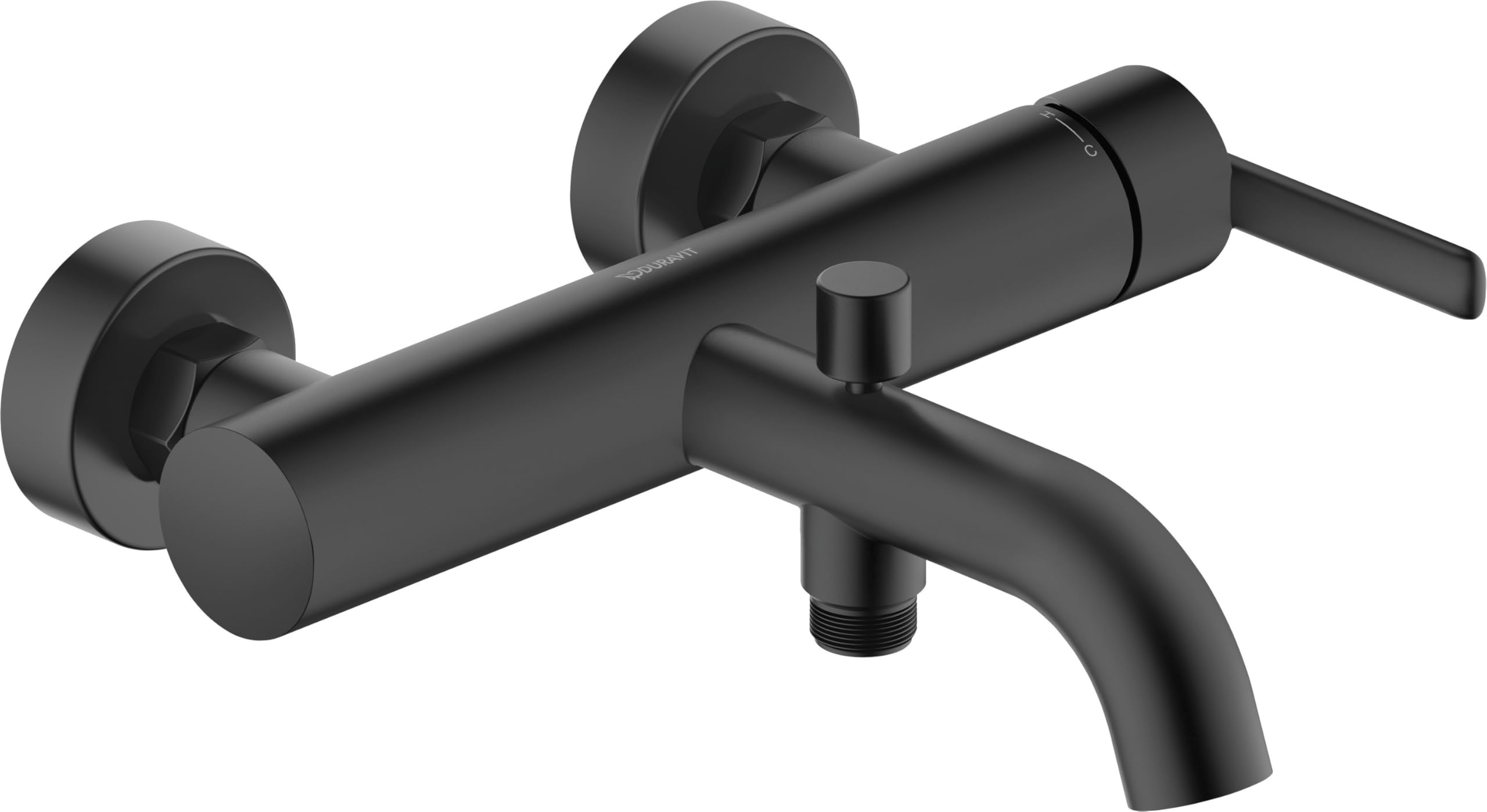 duravit-balcoon-mitigeur-baignoire-mural-noir-mat-2-sorties image 1