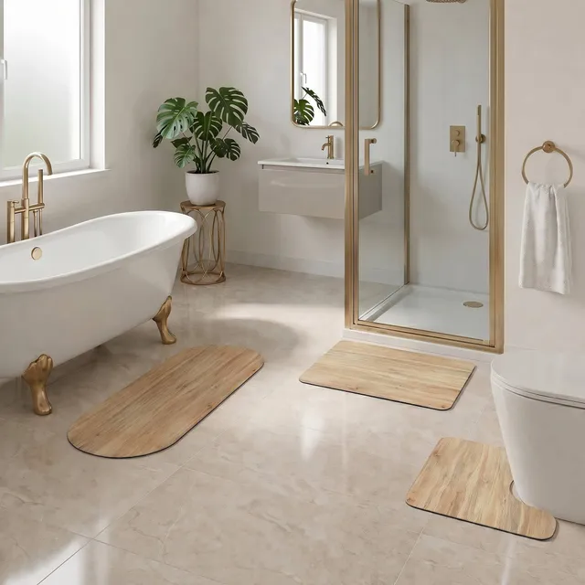 evideco-ch-ne-tapis-de-bain-effet-bois-3-pi-ces-antid-rapant image 1
