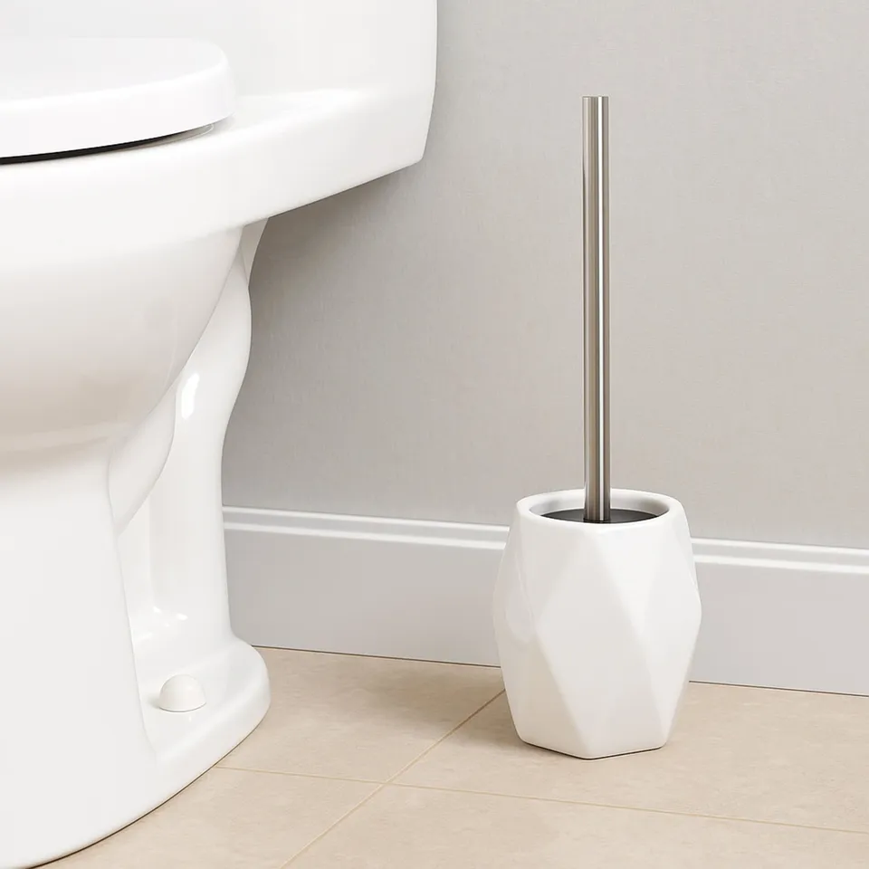 evideco-diamond-stoneware-brosse-wc-blanche-diamant image 1