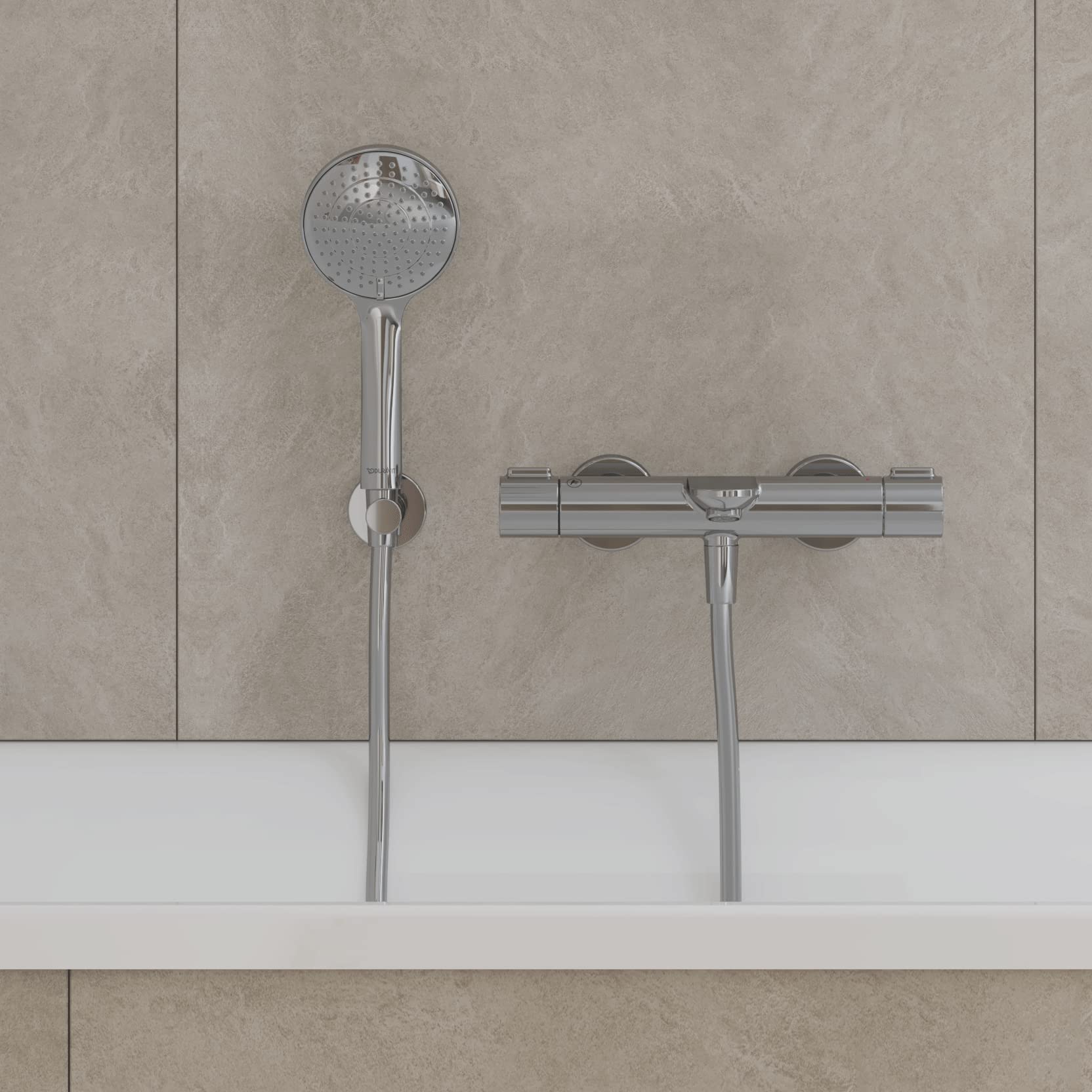 duravit-universal-support-douchette-mural-rond-chrome image 3