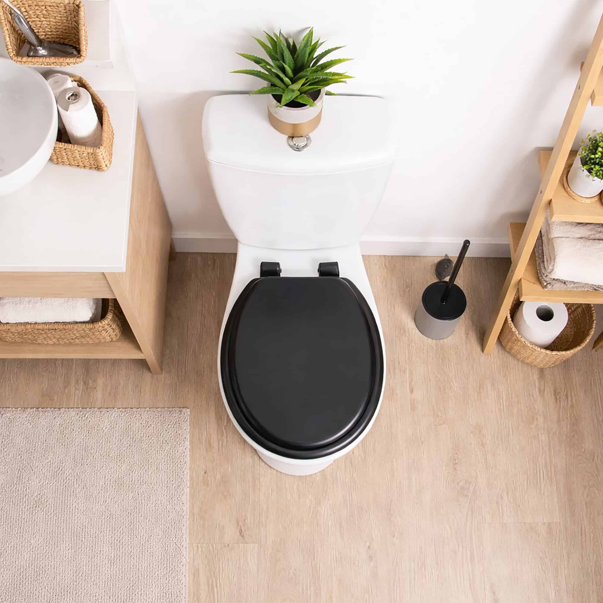 evideco-black-round-abattant-wc-rond-noir-bois-43-cm image 1