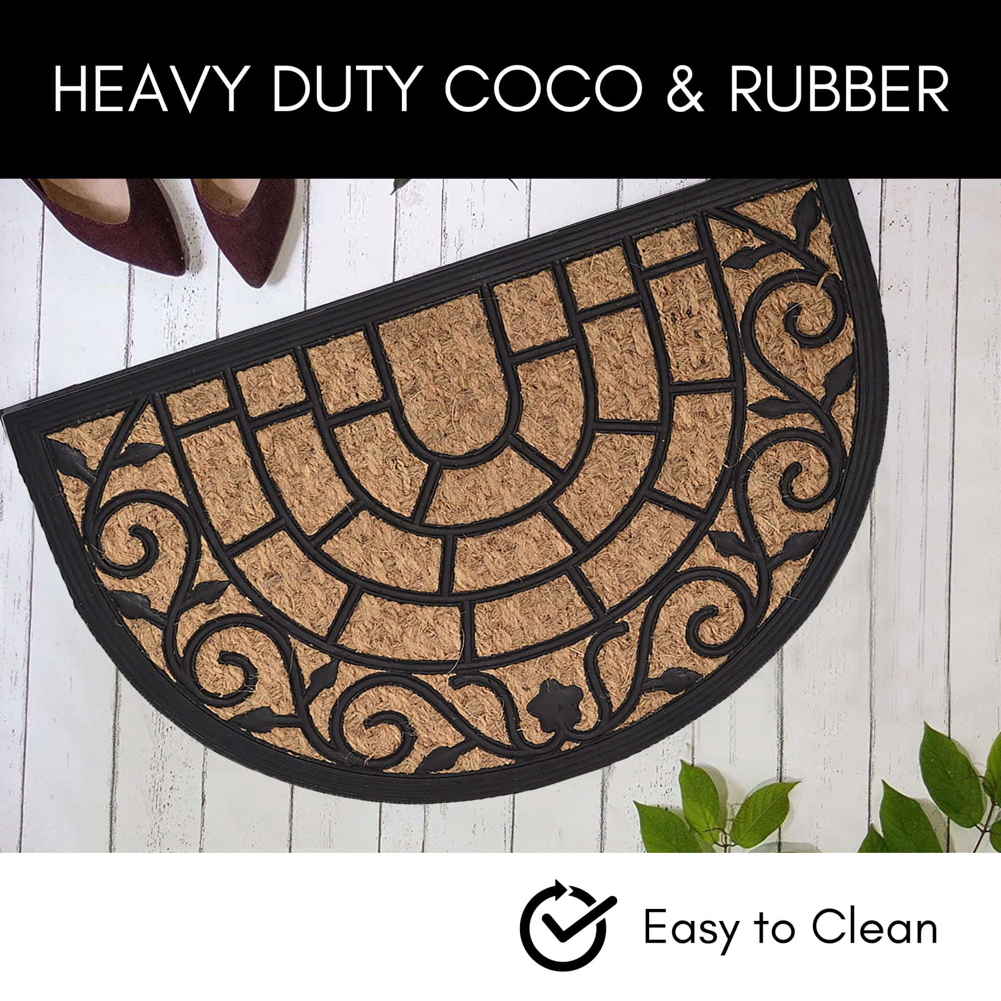 evideco-vitrail-paillasson-demi-lune-coco-61x40-cm-noir image 4