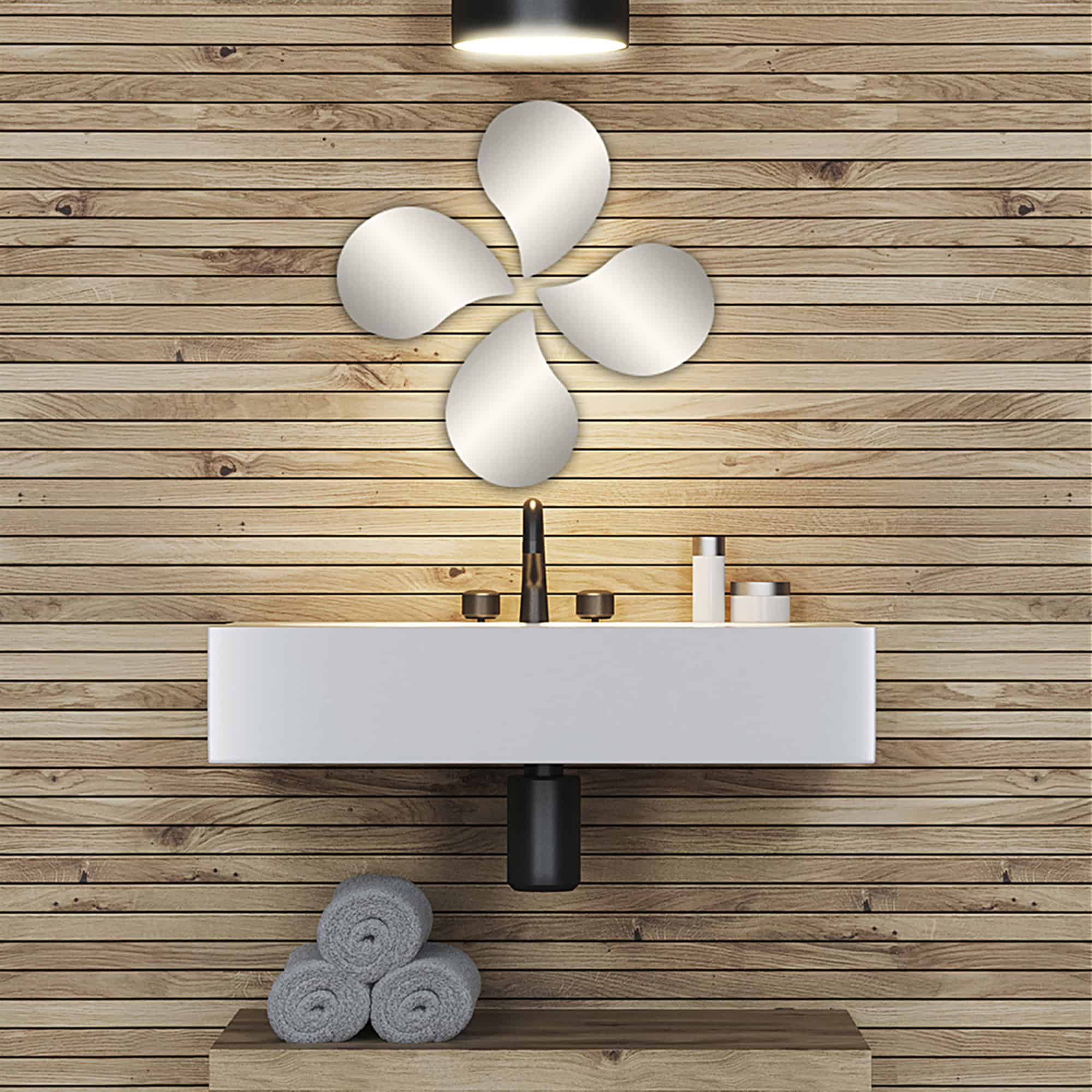 evideco-miroir-adh-sif-goutte-d-eau-d-coratif-lot-de-4 image 5