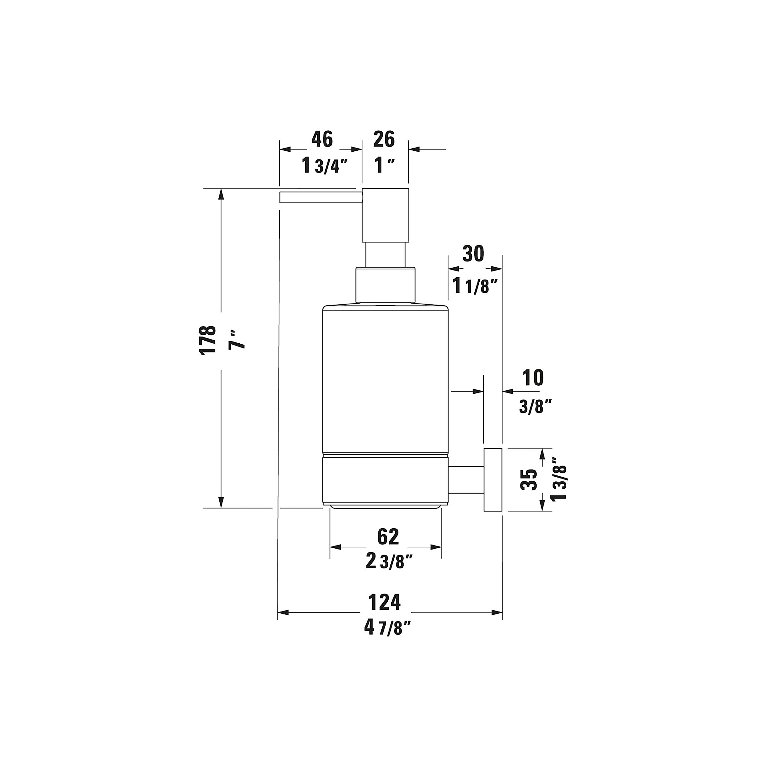 duravit-karree-0099541000-distributeur-savon-mural image 5