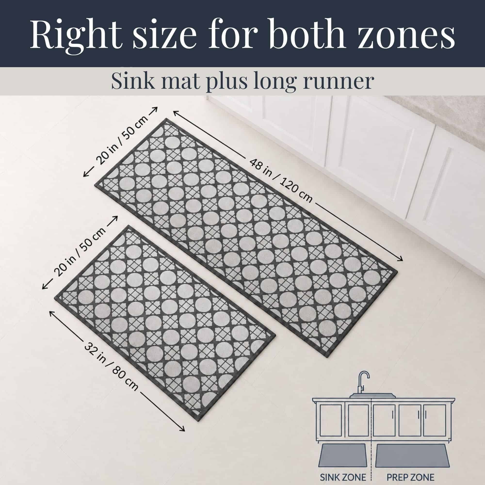 evideco-circles-gray-tapis-cuisine-20x32-20x48-gris image 8