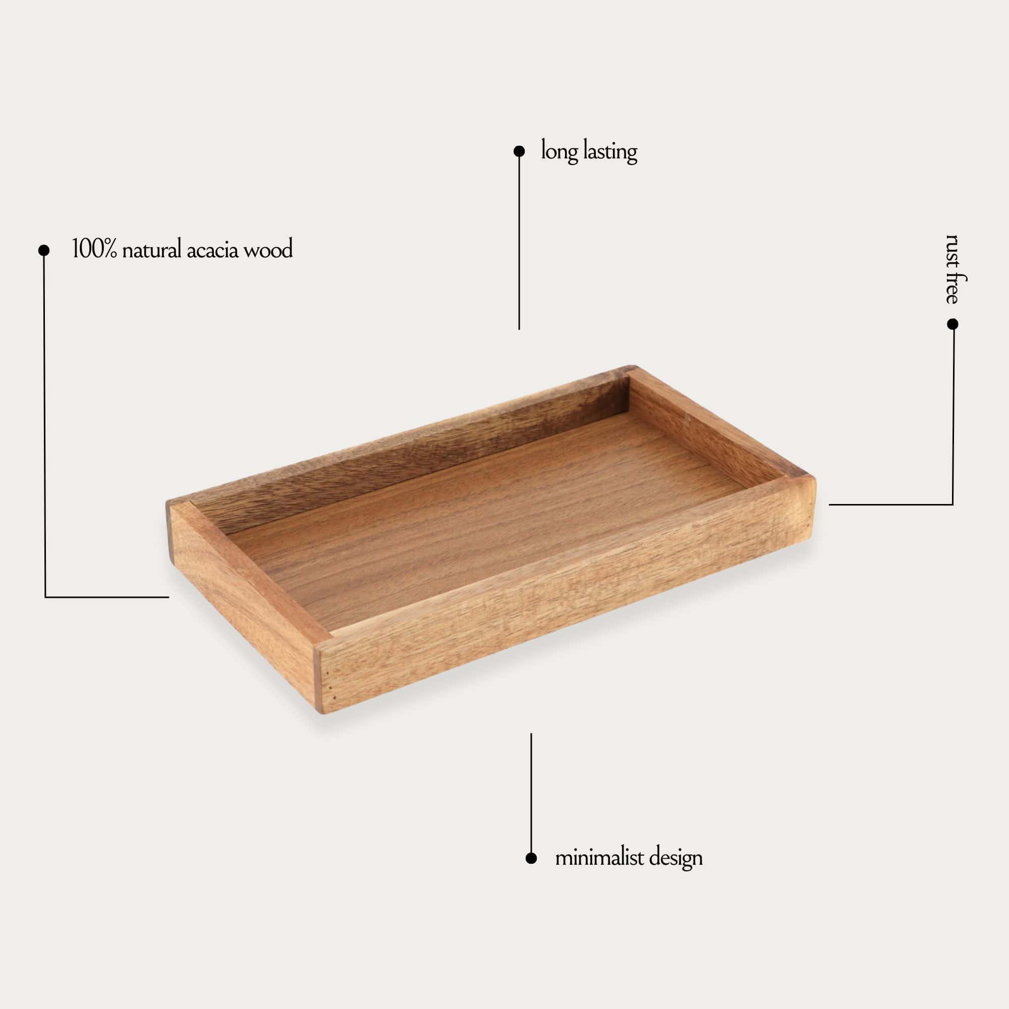 evideco-bathroom-accessories-plateau-acacia-rectangulaire-salle-de-bain image 4