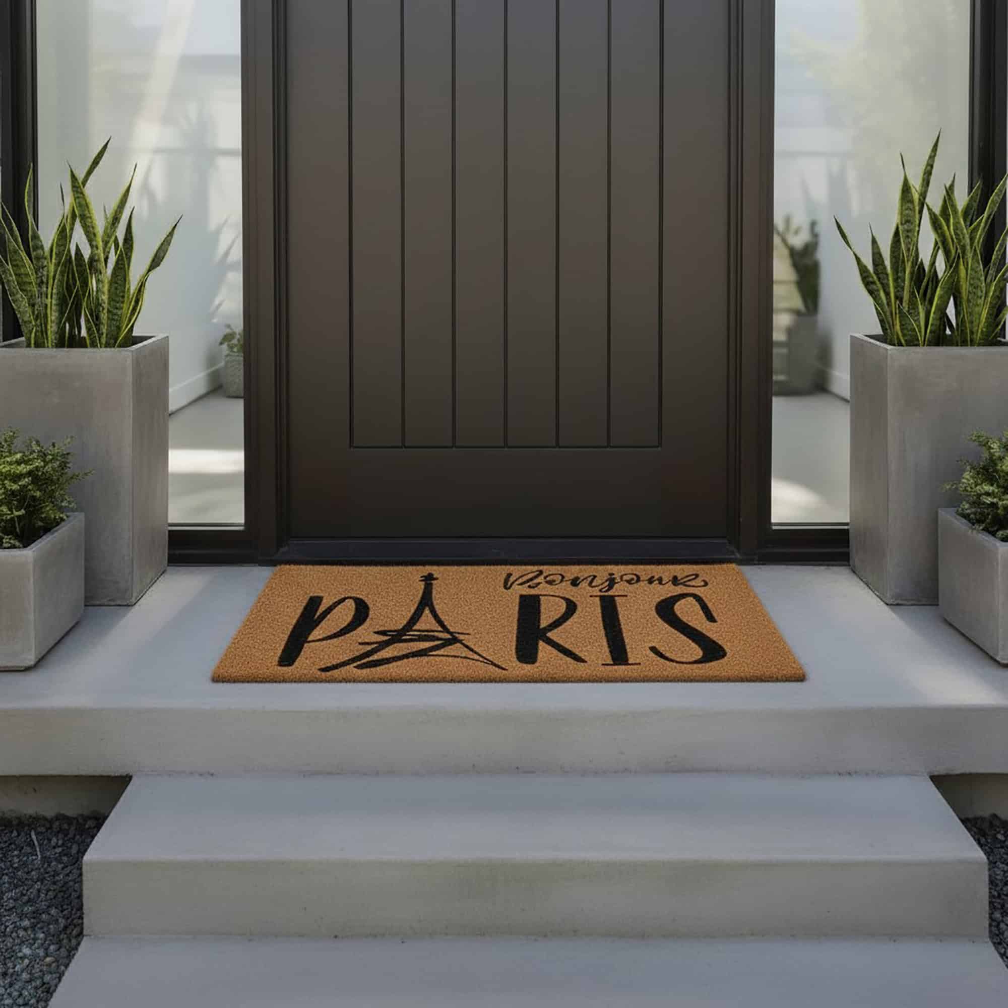 evideco-home-accessories-paillasson-coco-bonjour-paris-naturel-76x46 image 1