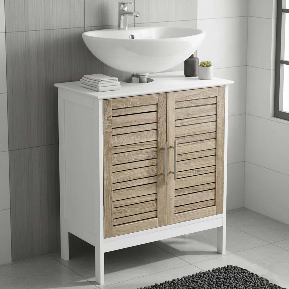 evideco-stockholm-meuble-sous-vasque-2-portes-mdf-compact image 1