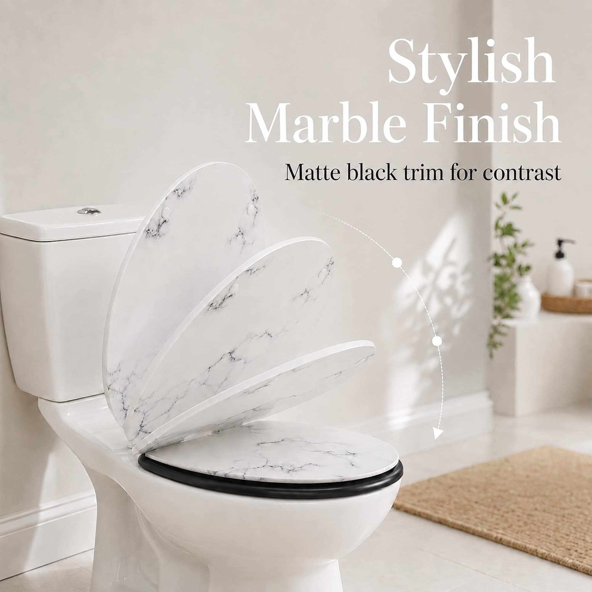 evideco-carrara-noir-abattant-wc-allong-18-pouces-marbre image 4