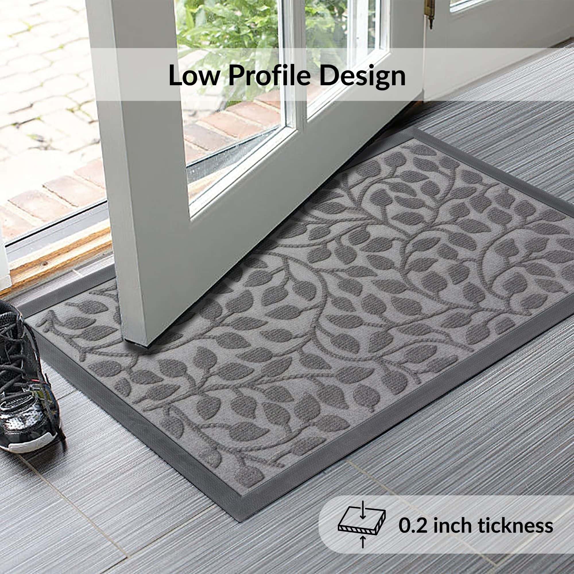 evideco-home-accessories-paillasson-gris-feuille-76x45-cm-caoutchouc image 5