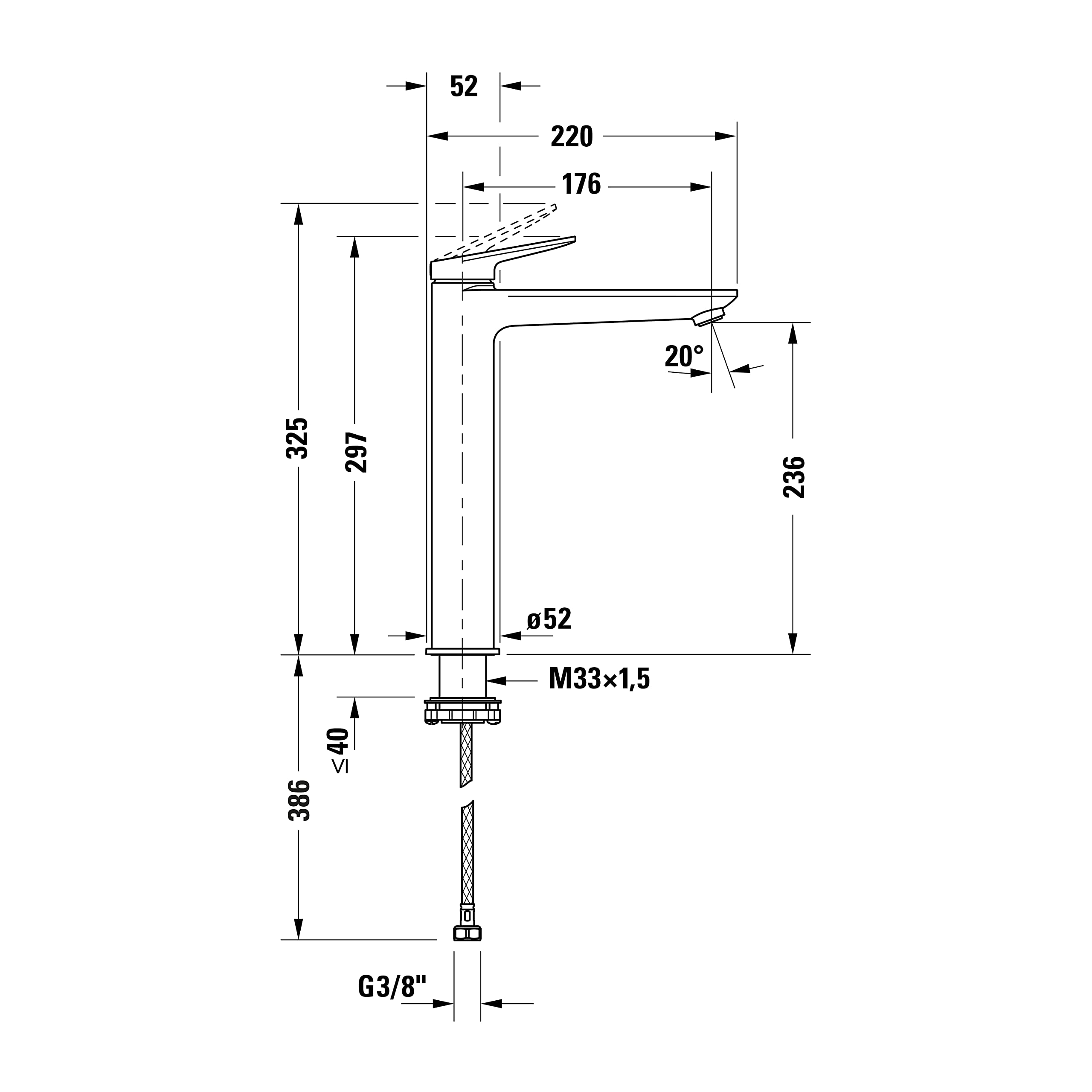 duravit-wave-wa1040002034-mitigeur-lavabo-or-poli-bec-haut image 3