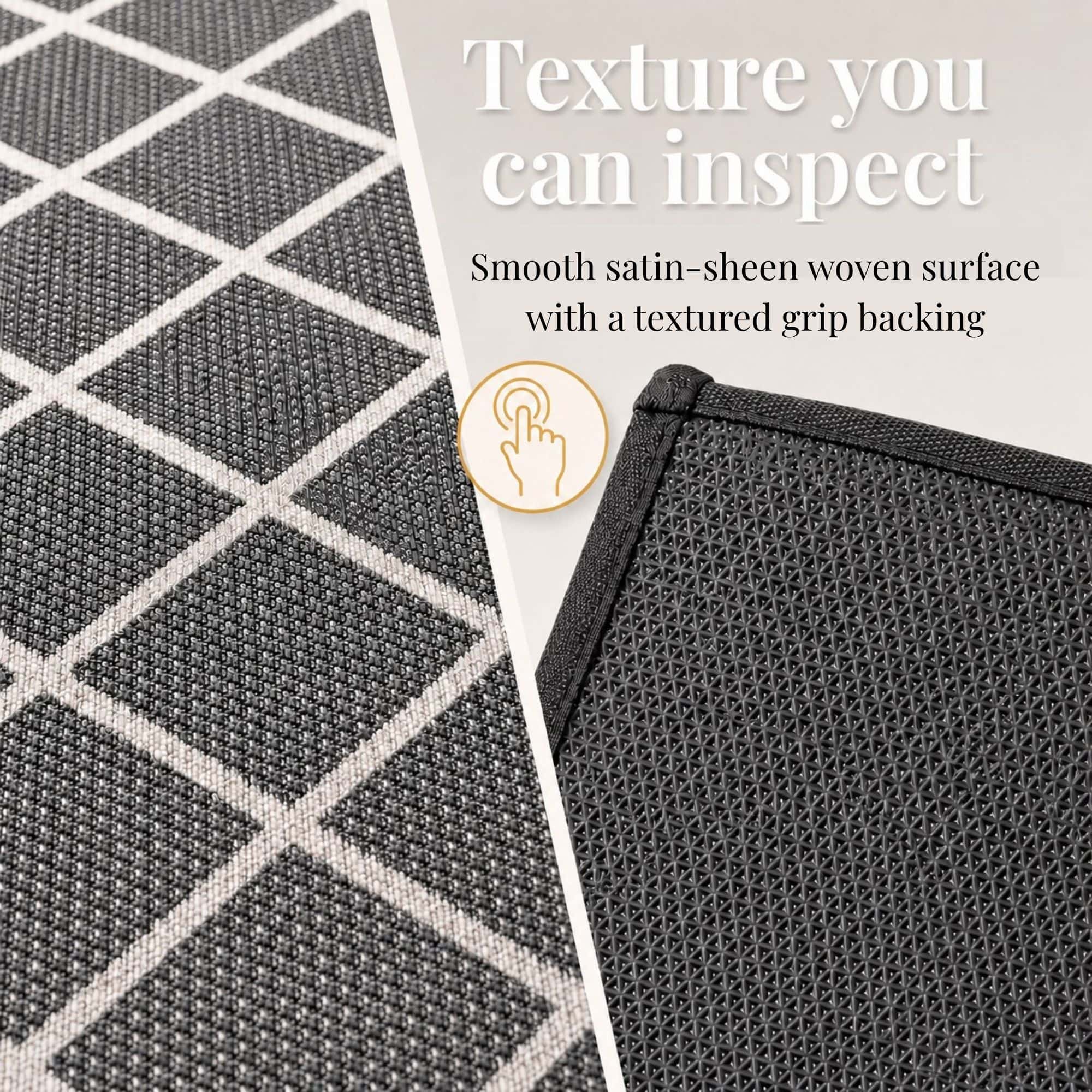 evideco-diamond-gray-lot-2-tapis-cuisine-gris-20x32-20x48 image 3