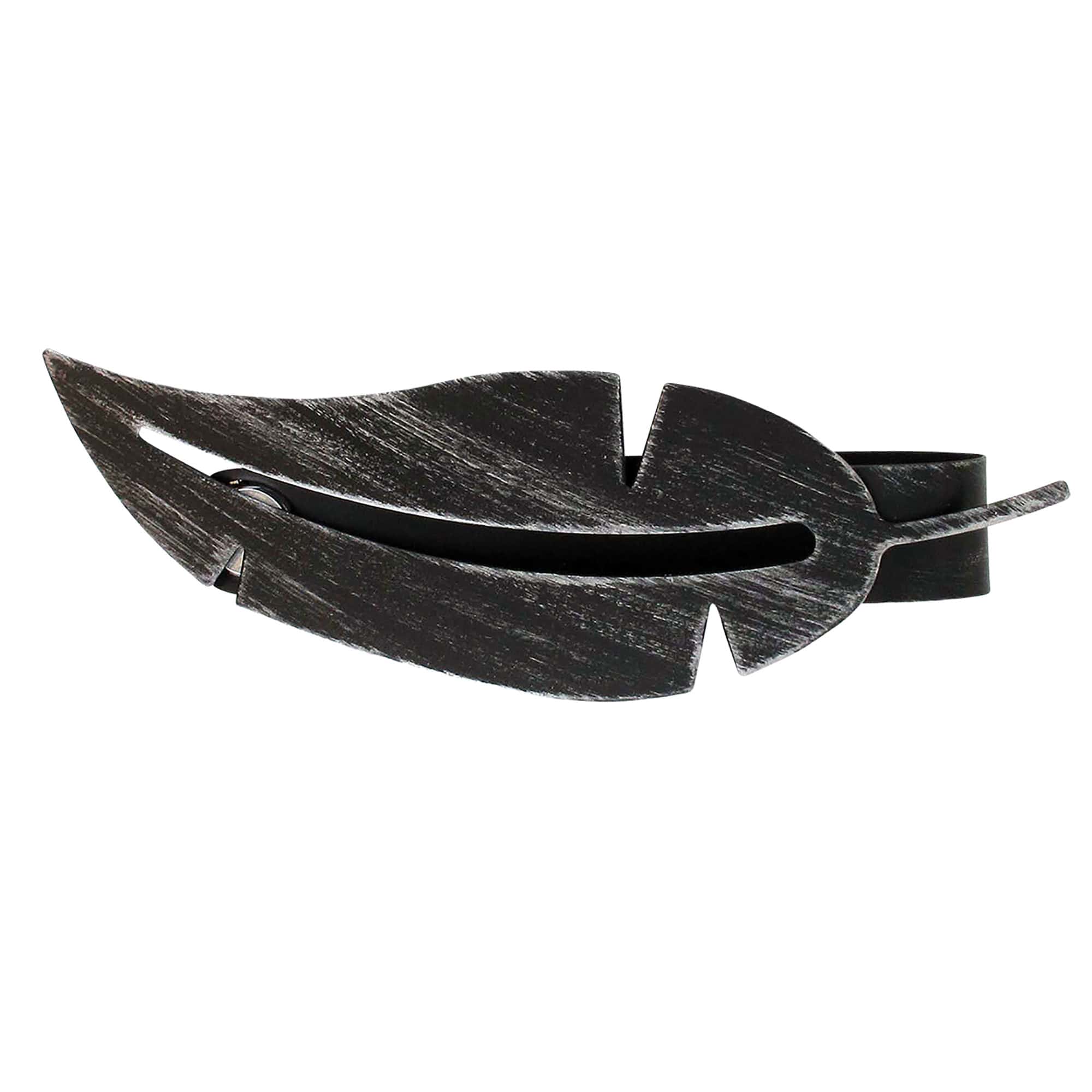 evideco-home-accessories-embrasse-rideau-magn-tique-plume-noir-argent image 8