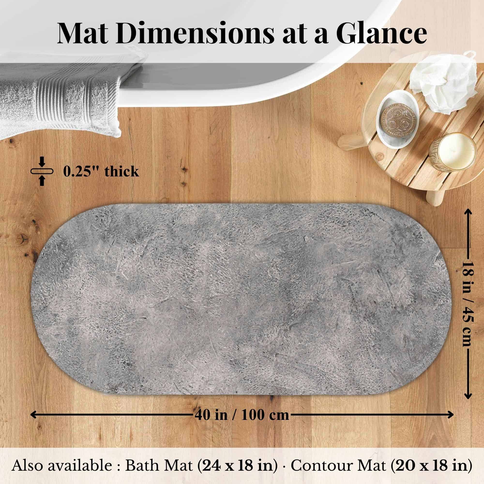 evideco-urban-concrete-runner-40x18-tapis-de-bain-gris-absorbant image 7