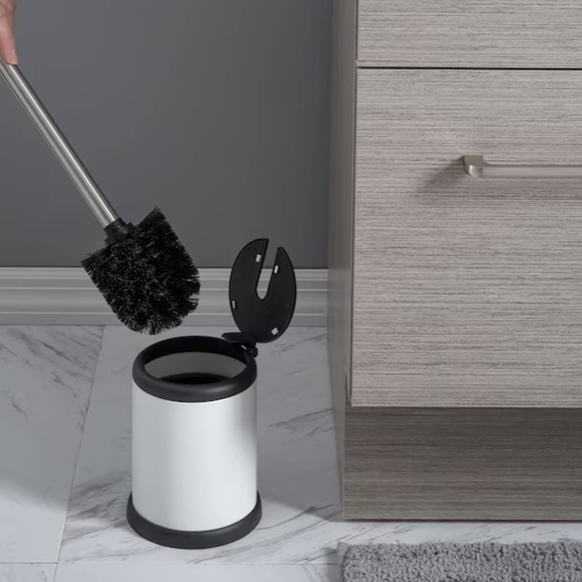 evideco-brosse-wc-blanche-inox-avec-support-couvercle image 6