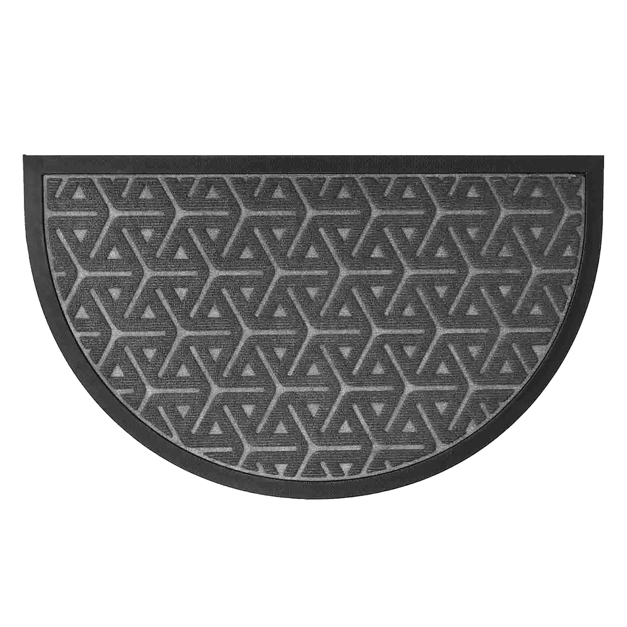 evideco-paillasson-ext-rieur-demi-lune-gris-fonc-76x46-cm image 7