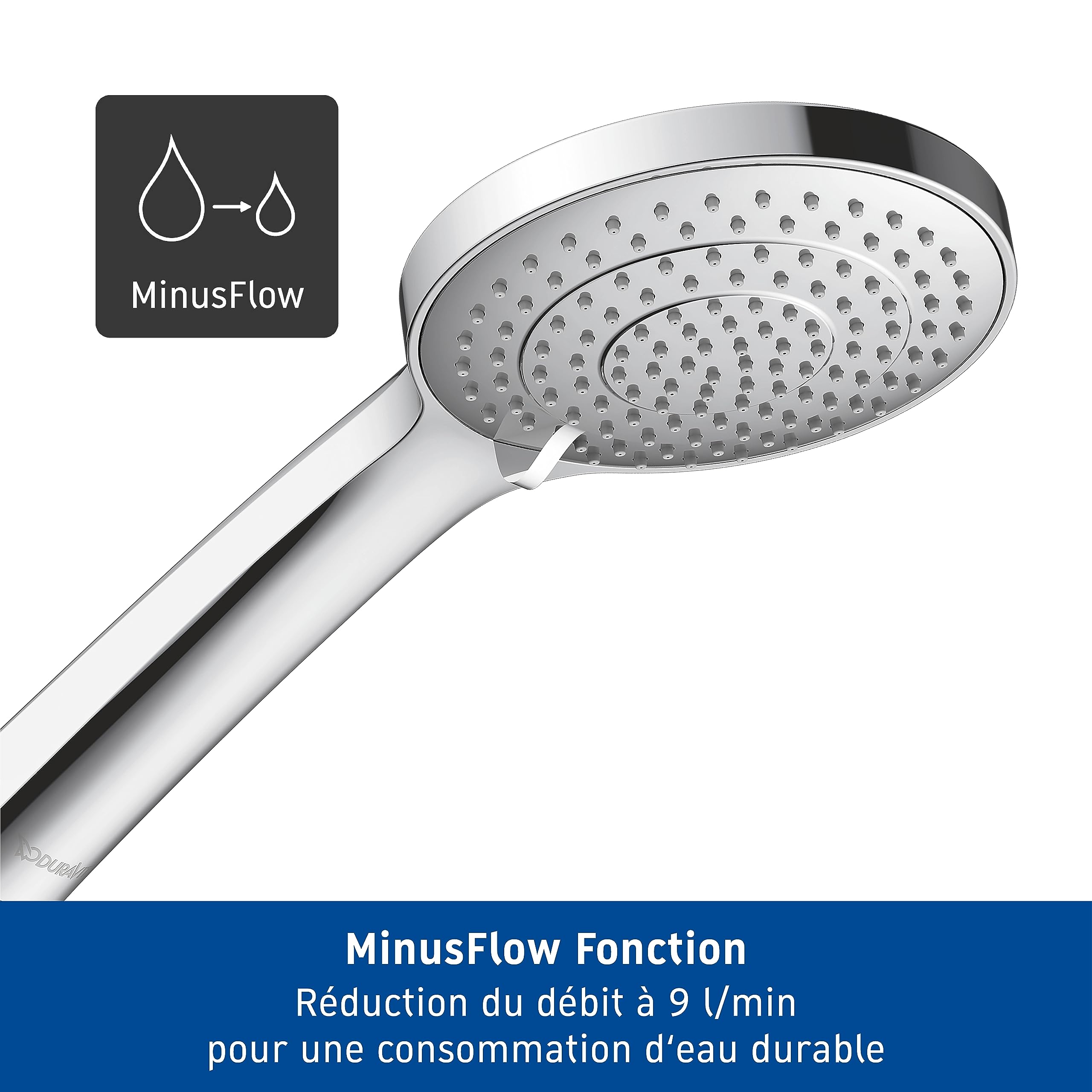 duravit-universal-douchette-ronde-110mm-chrom-conomie-d-eau image 3