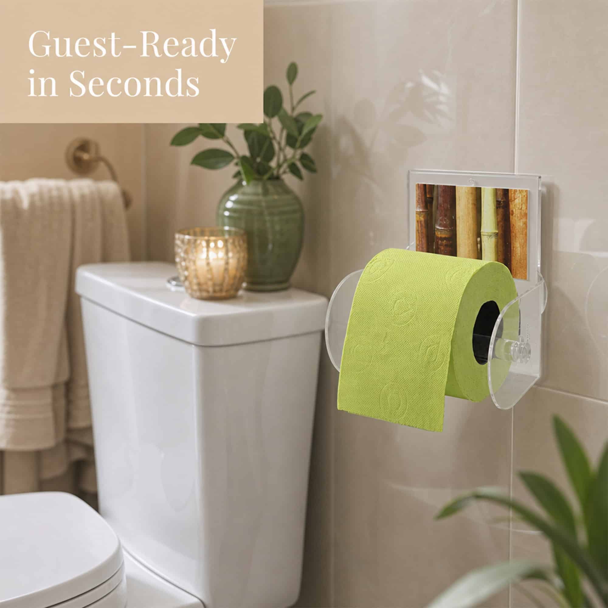 evideco-java-d-rouleur-papier-toilette-porte-rouleau-ventouse image 2