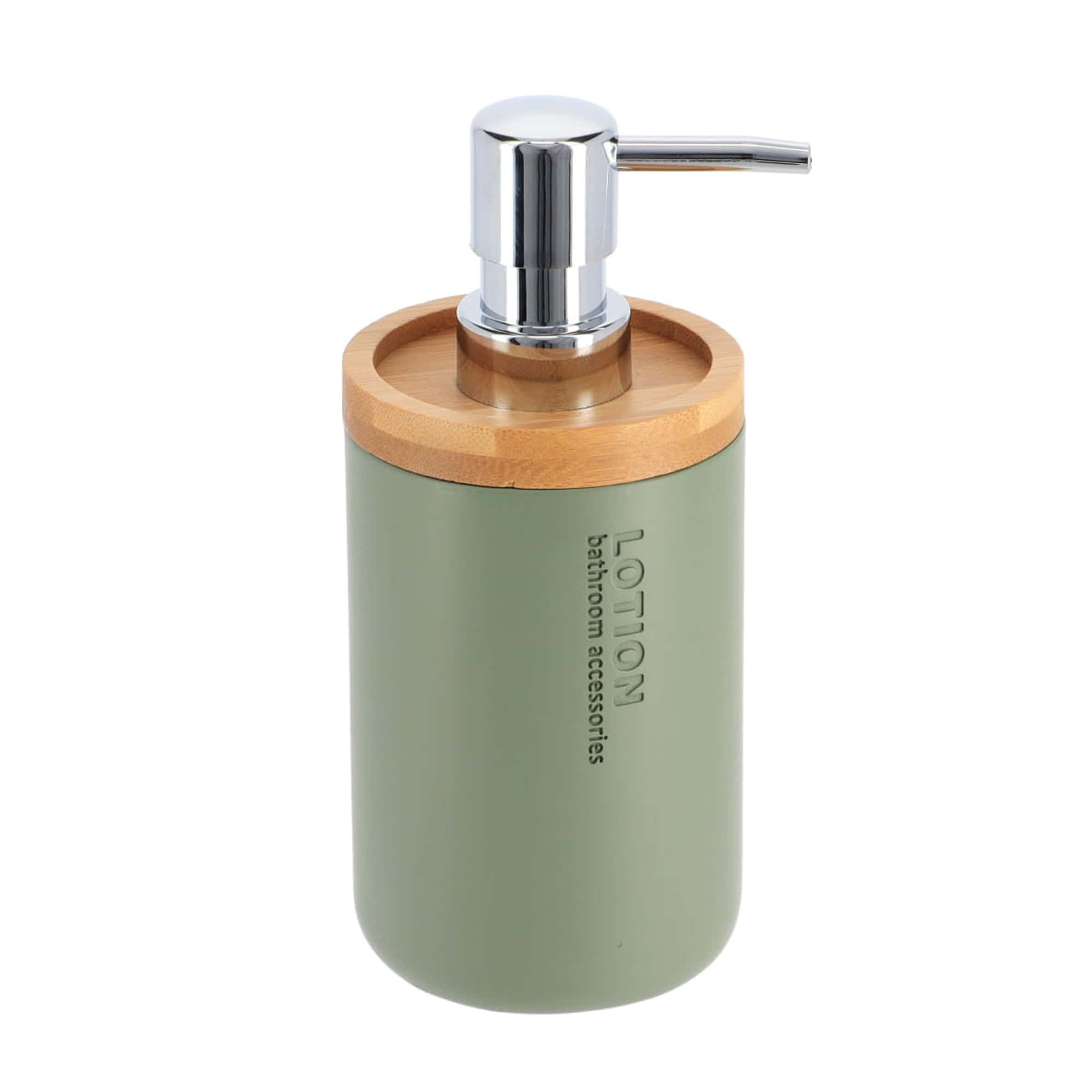 evideco-chic-distributeur-savon-vert-mat-bambou-266ml image 7